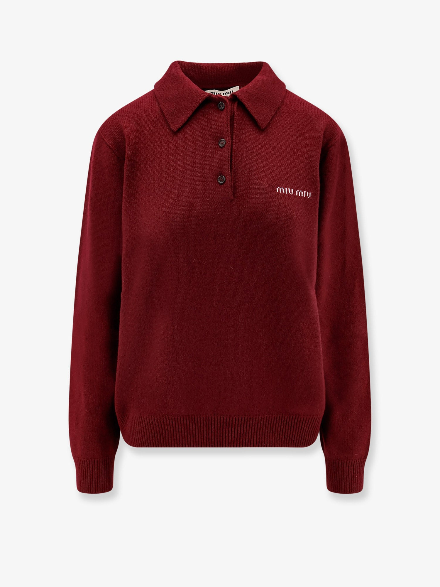 Miu Miu Cashmere Polo Sweater - 1