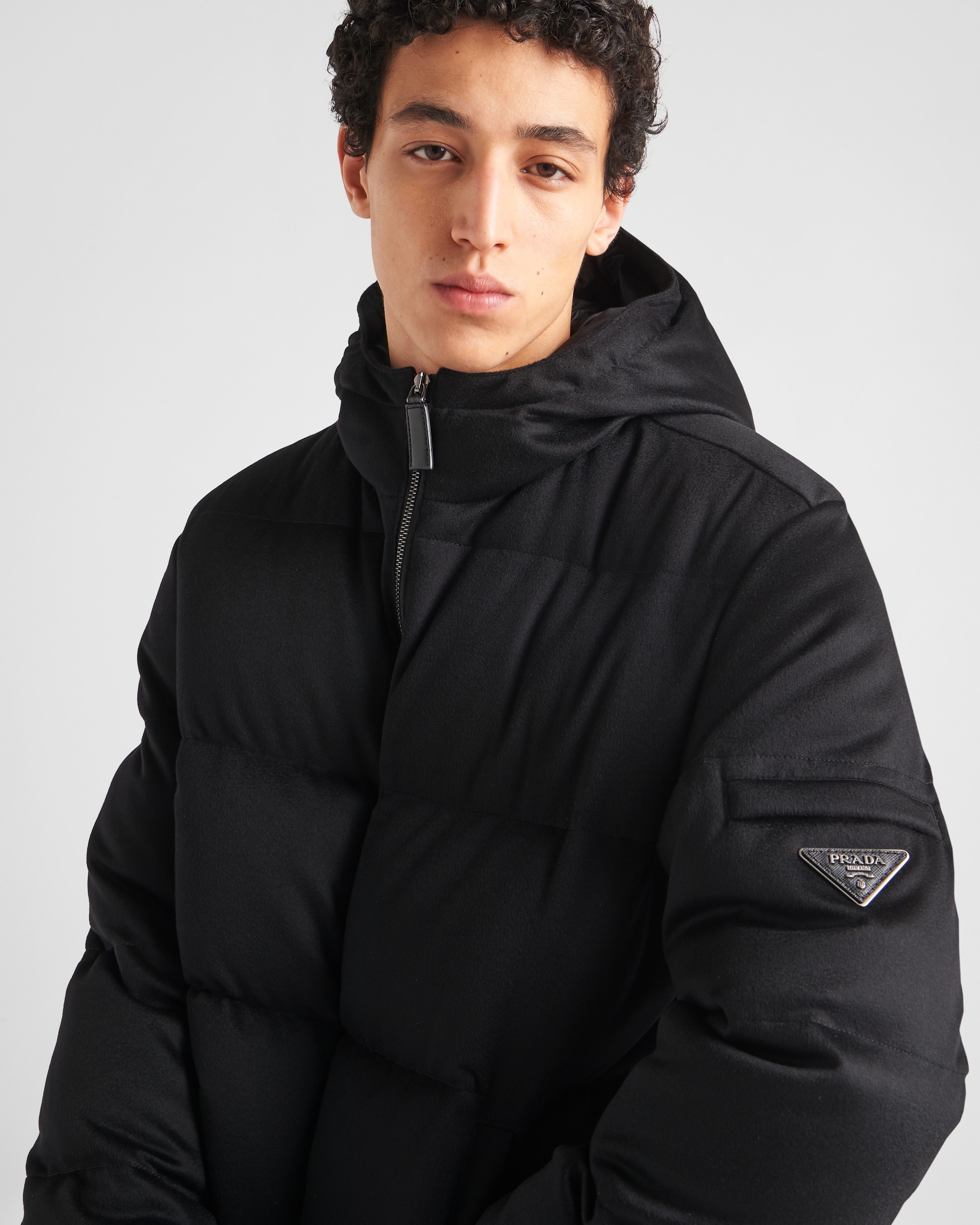 Cashmere puffer jacket - 3