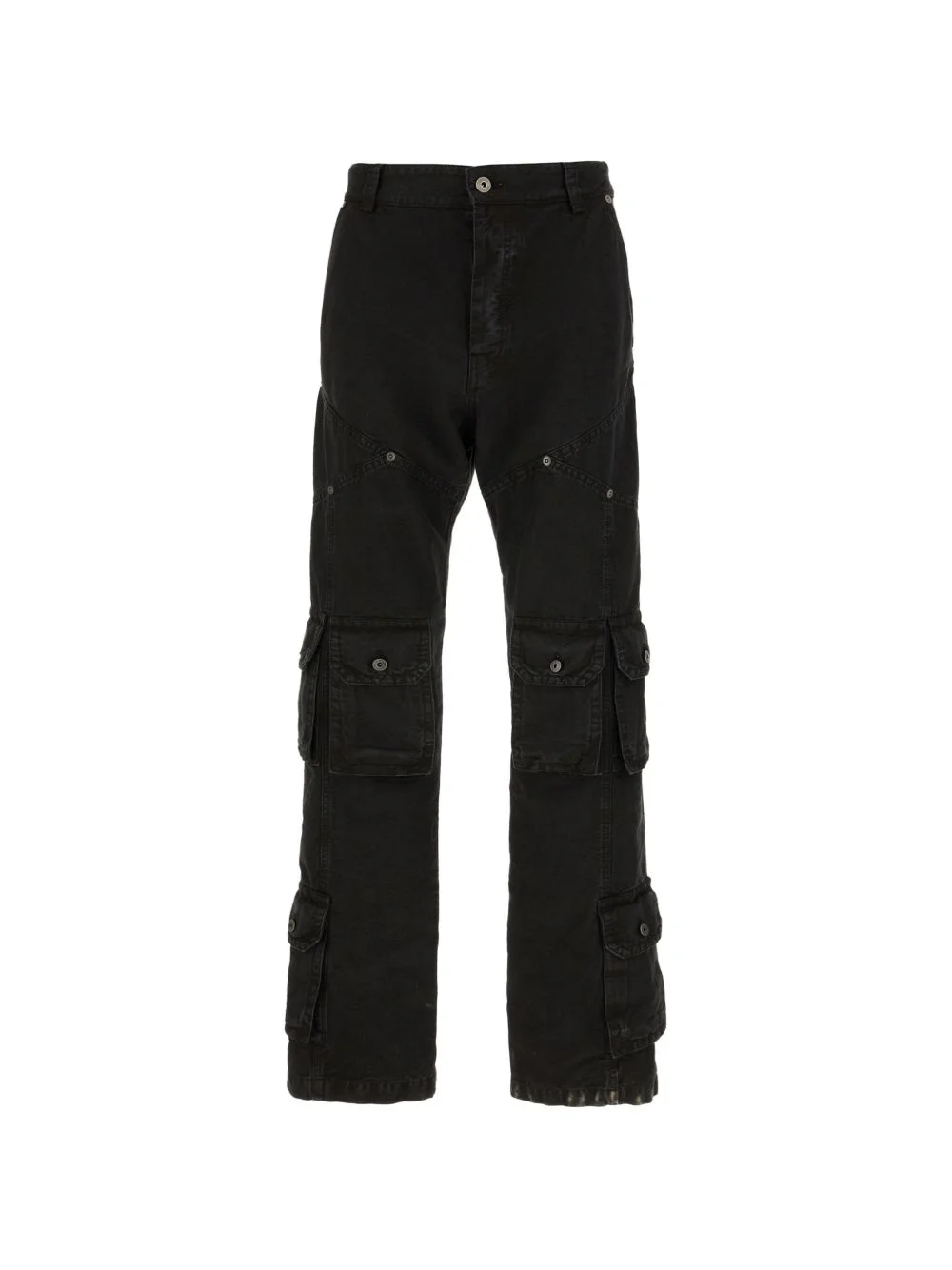 panelled multi-pocket cargo pants - 1