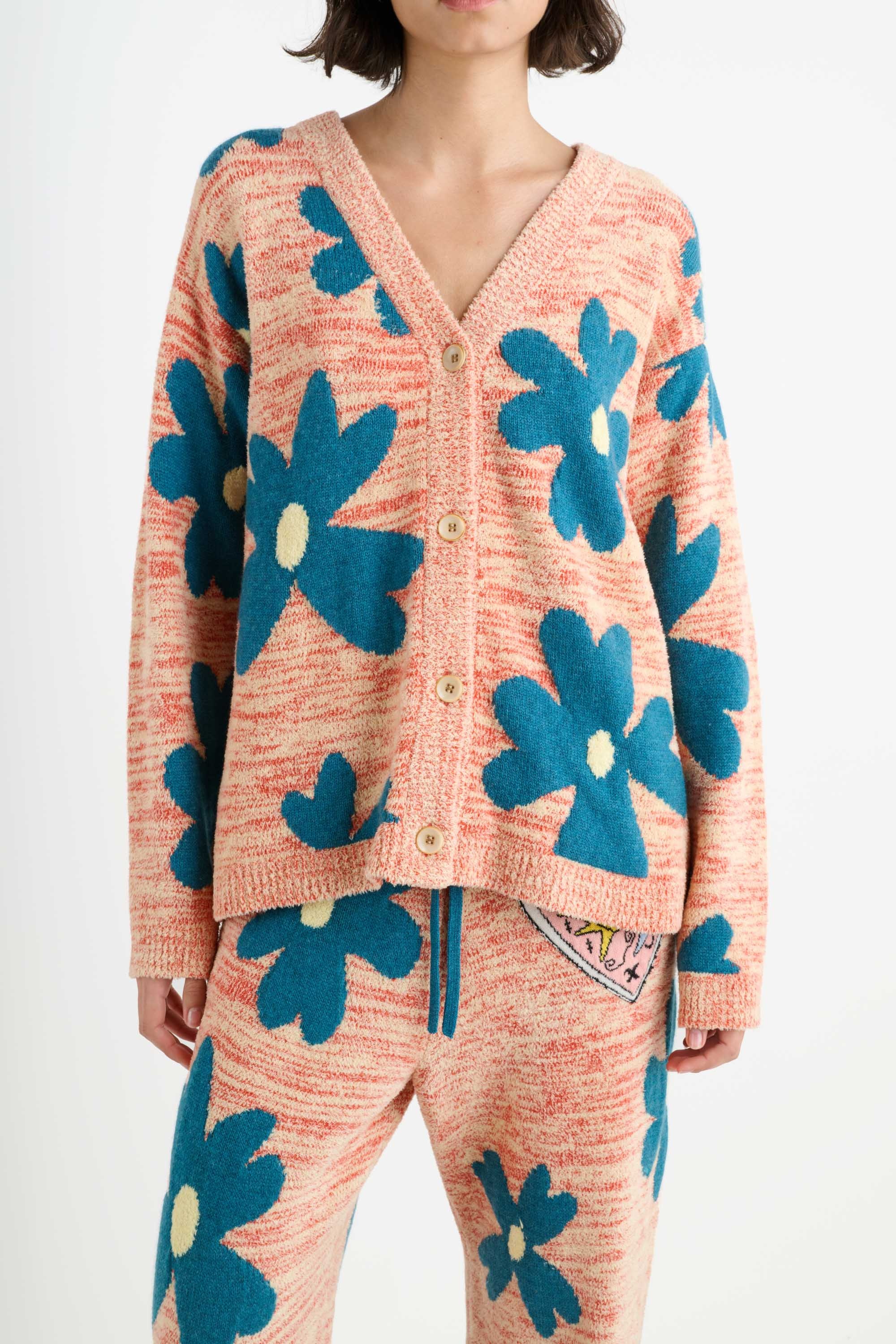 FLORAL SUN & MOON CARDIGAN - 3