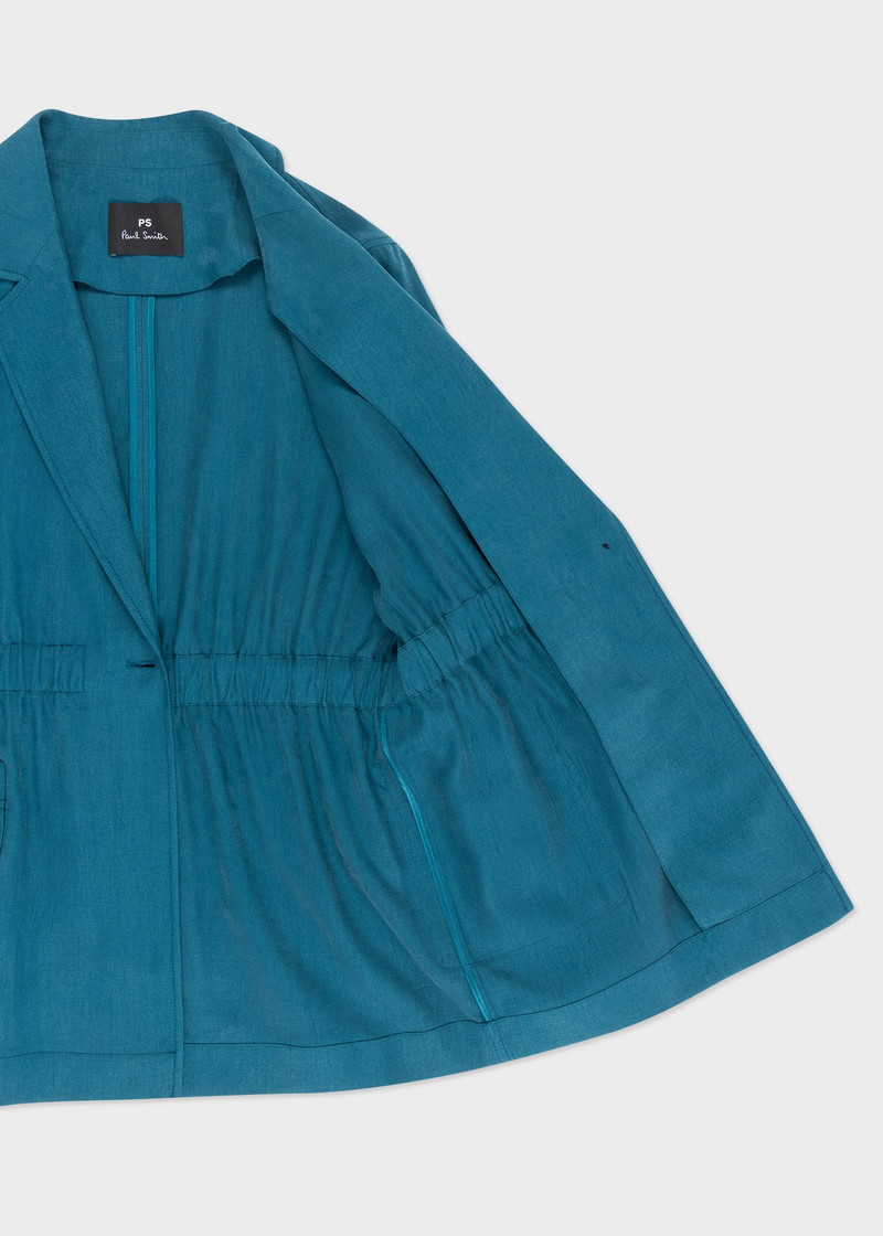 Paul Smith Teal Elasticated Waist Blazer outlook