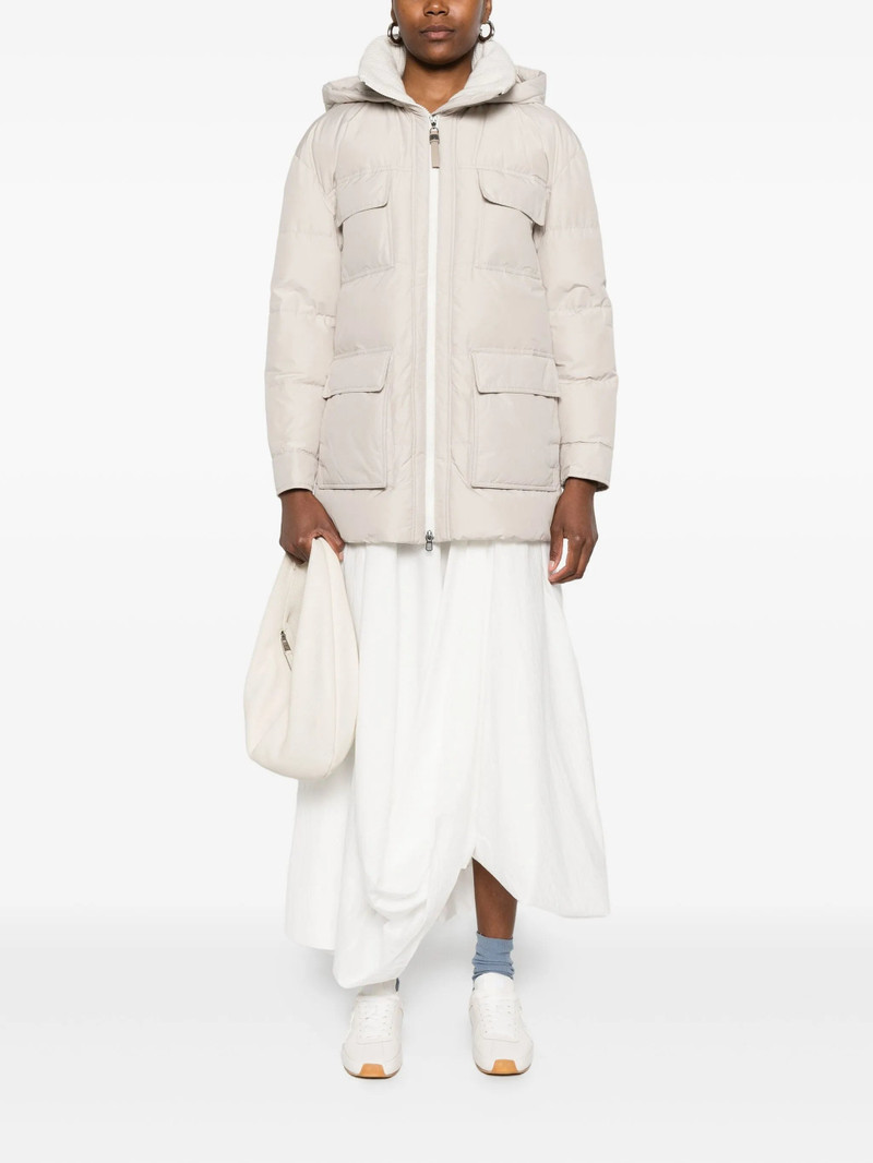 Brunello Cucinelli Brunello Cucinelli Hooded Flap-pocket Puffer Coat outlook