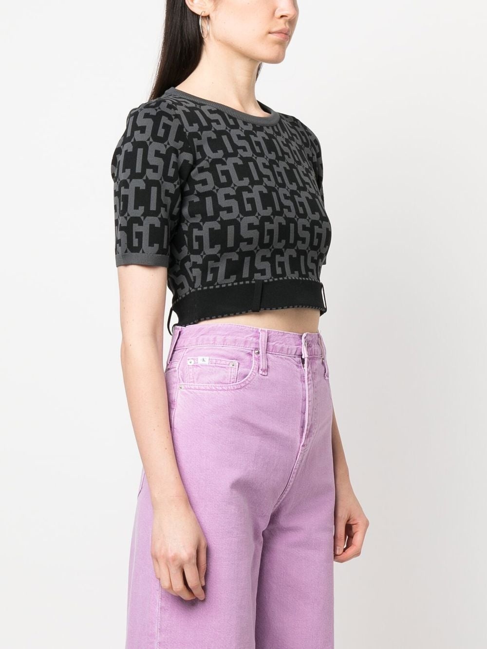 Matilda monogram cropped top - 3