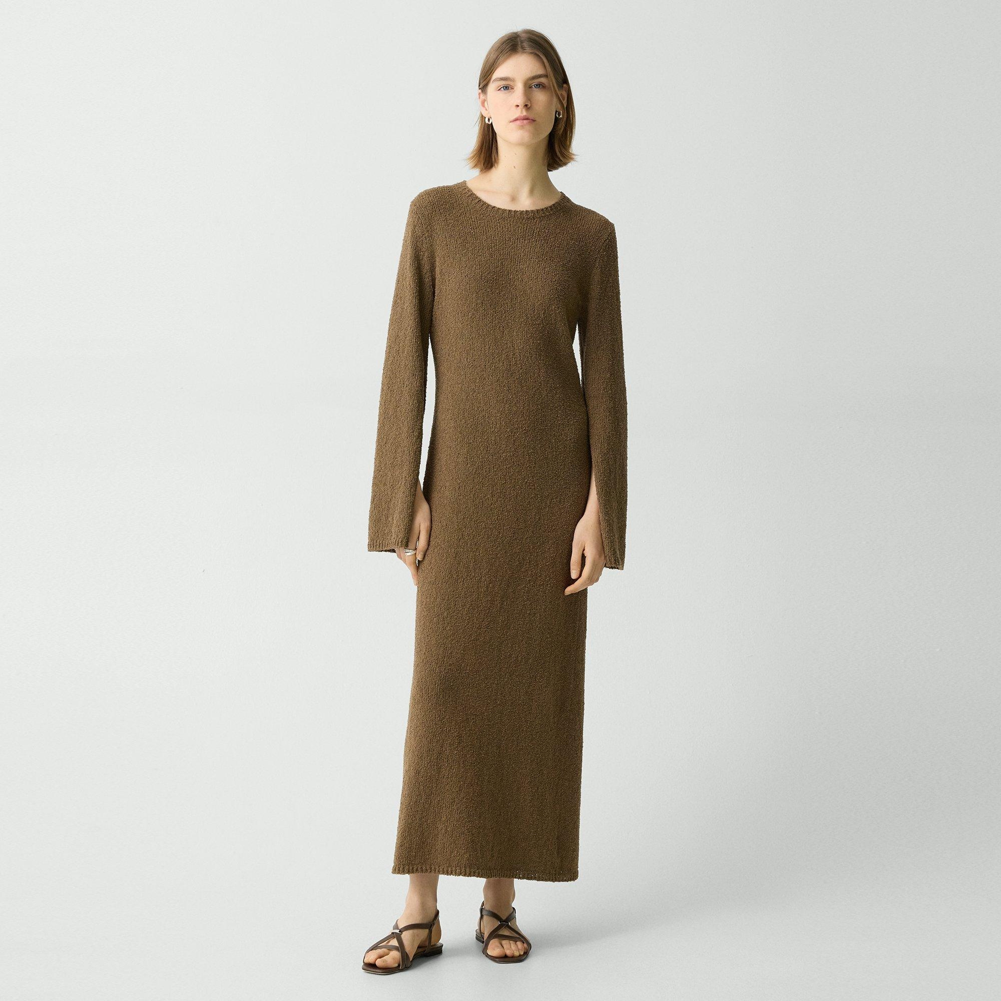 Bouclé Midi Dress in Cotton-Blend - 2