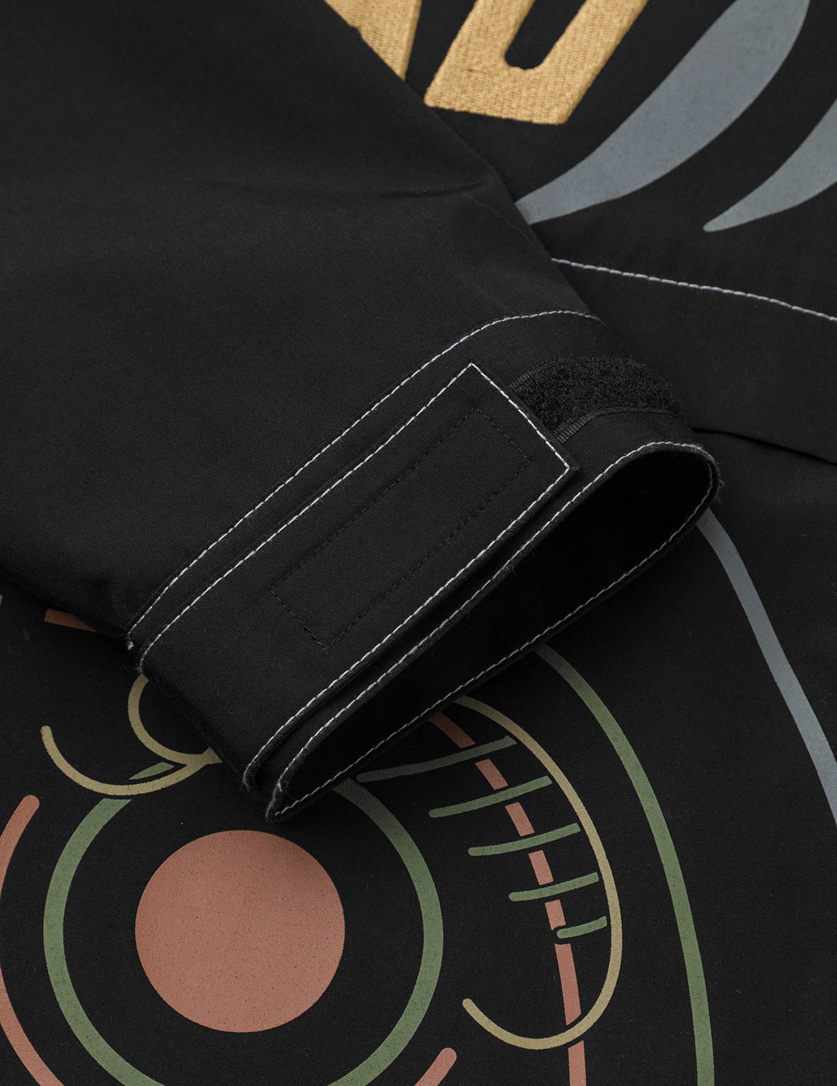 Daruma Print and Logo Appliqué Relax Fit Hooded Jacket - 12