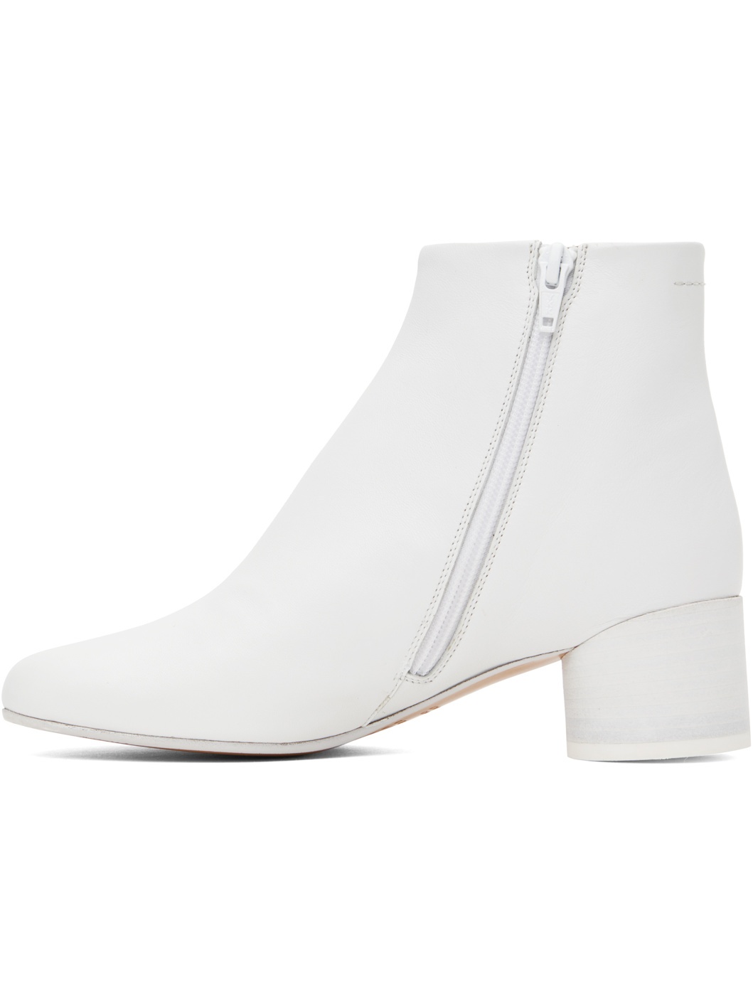 White Anatomic Ankle Boots - 3