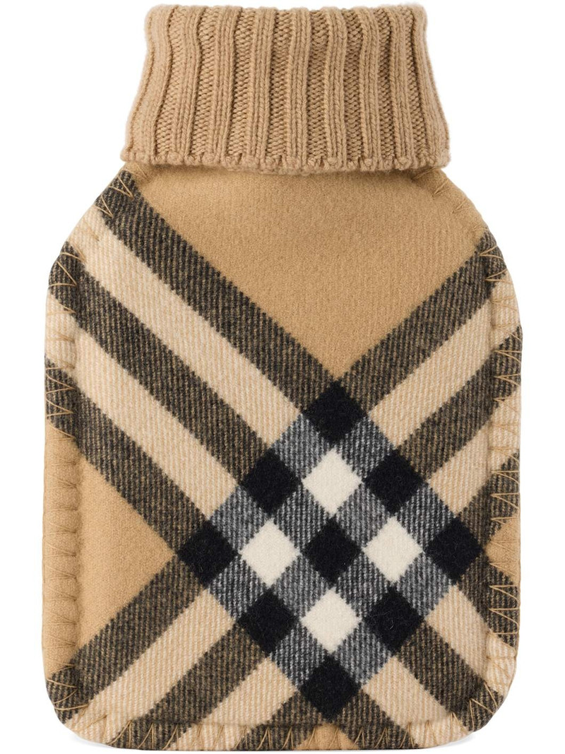 Burberry Beige Giant Check Hot Water Bottle Cover outlook