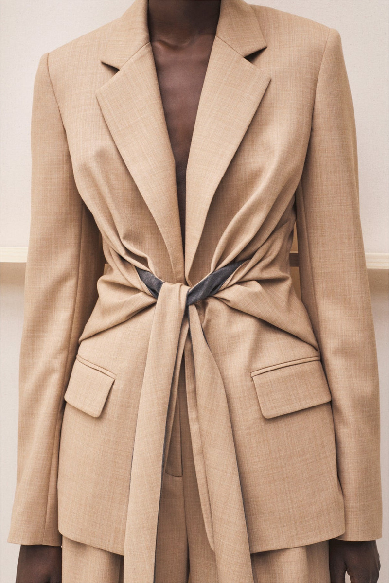GABRIELA HEARST Grant Knotted Blazer in Virgin Wool outlook