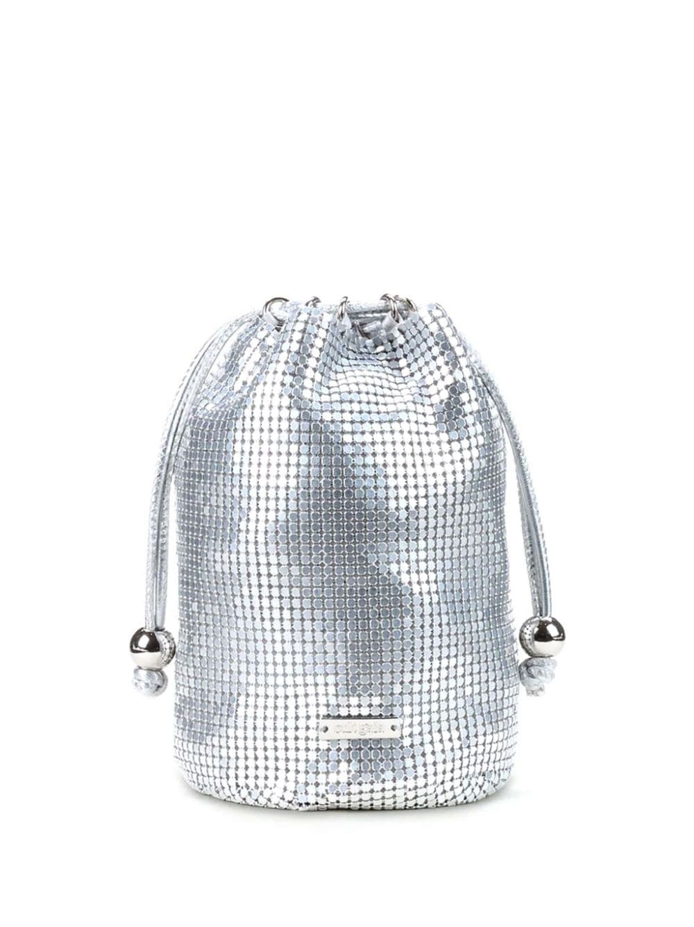 Gypsum chainmail bucket bag - 1