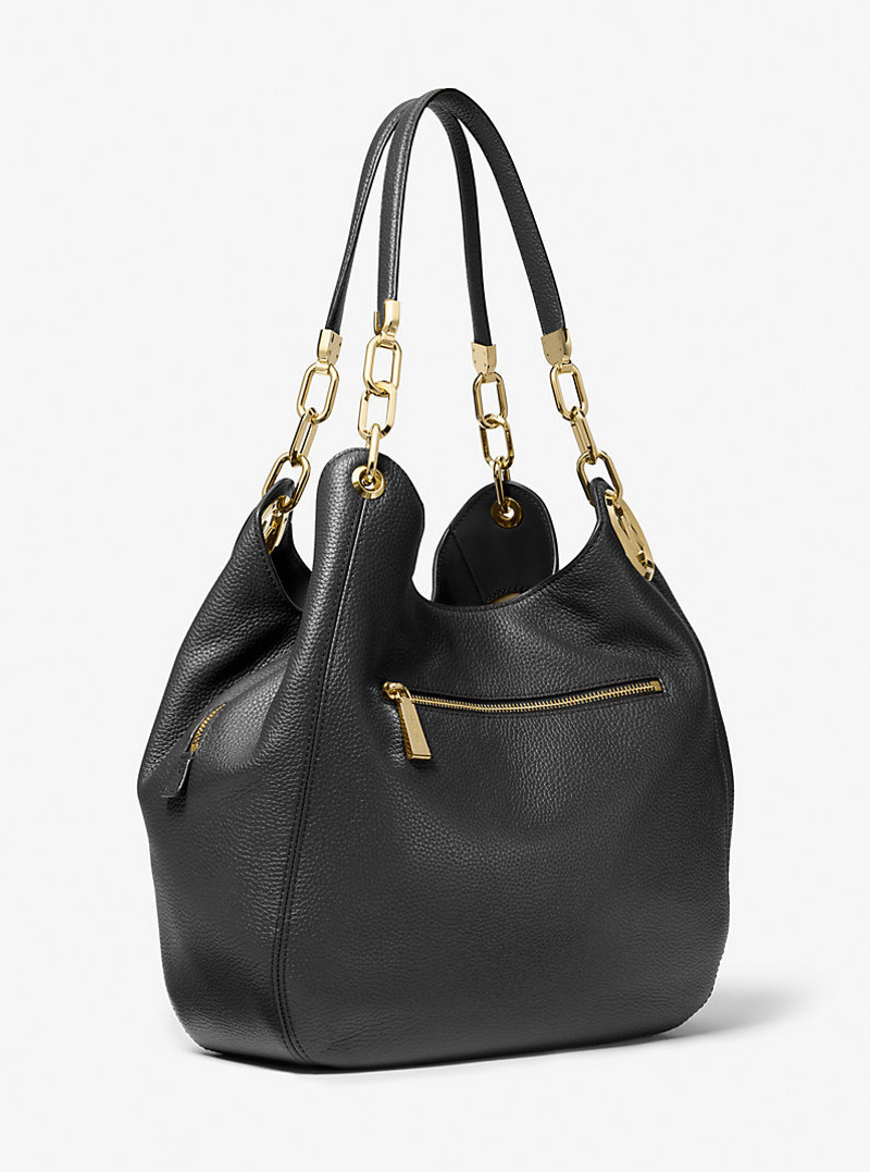 Lillie Large Pebbled Leather Shoulder Bag 3