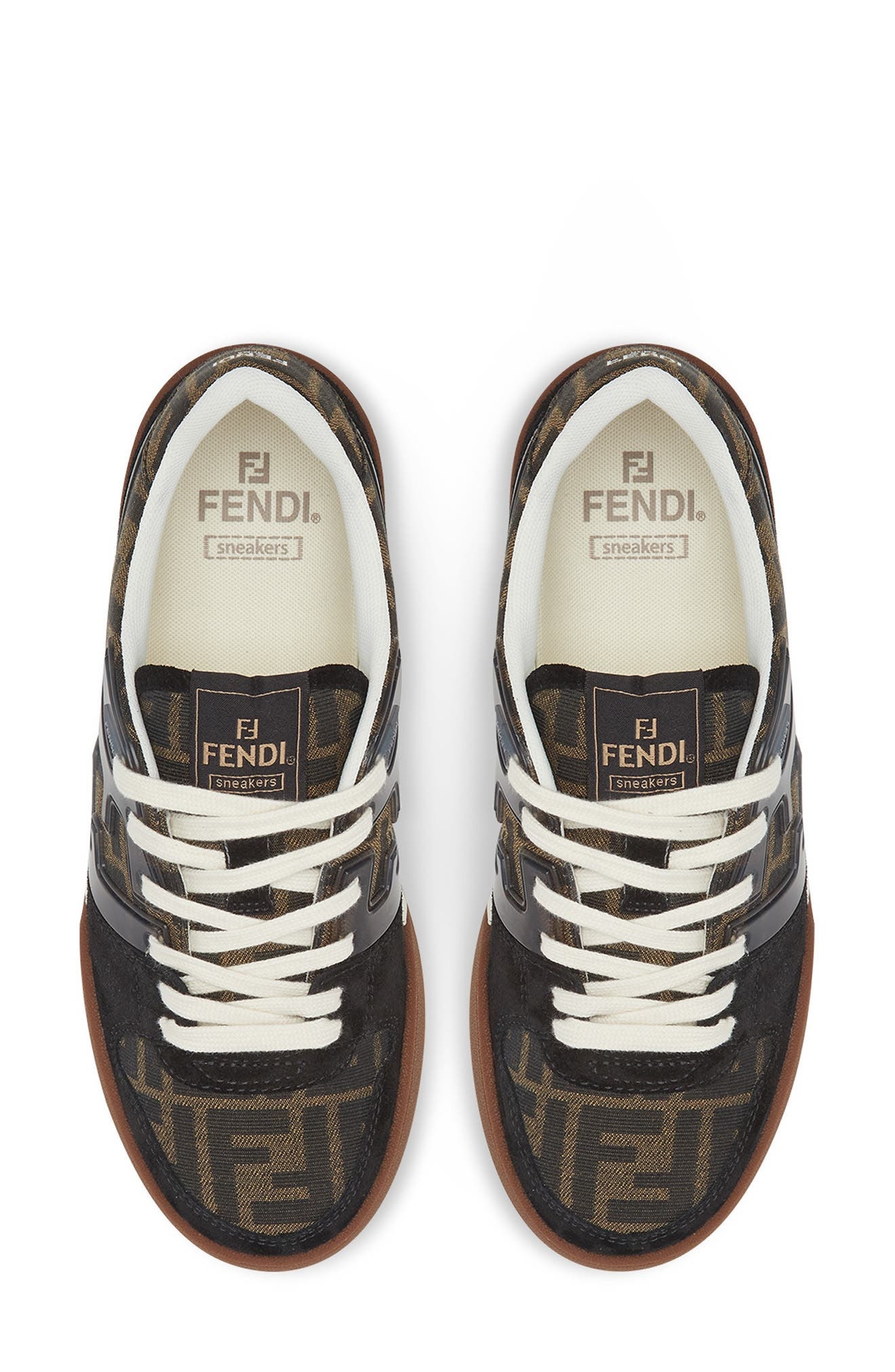 Fendi Match Sneaker in Black/Brown at Nordstrom - 3