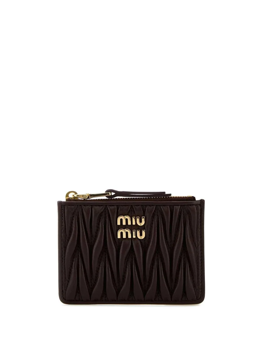 Miu Miu Logo Lettering Wallet - 1
