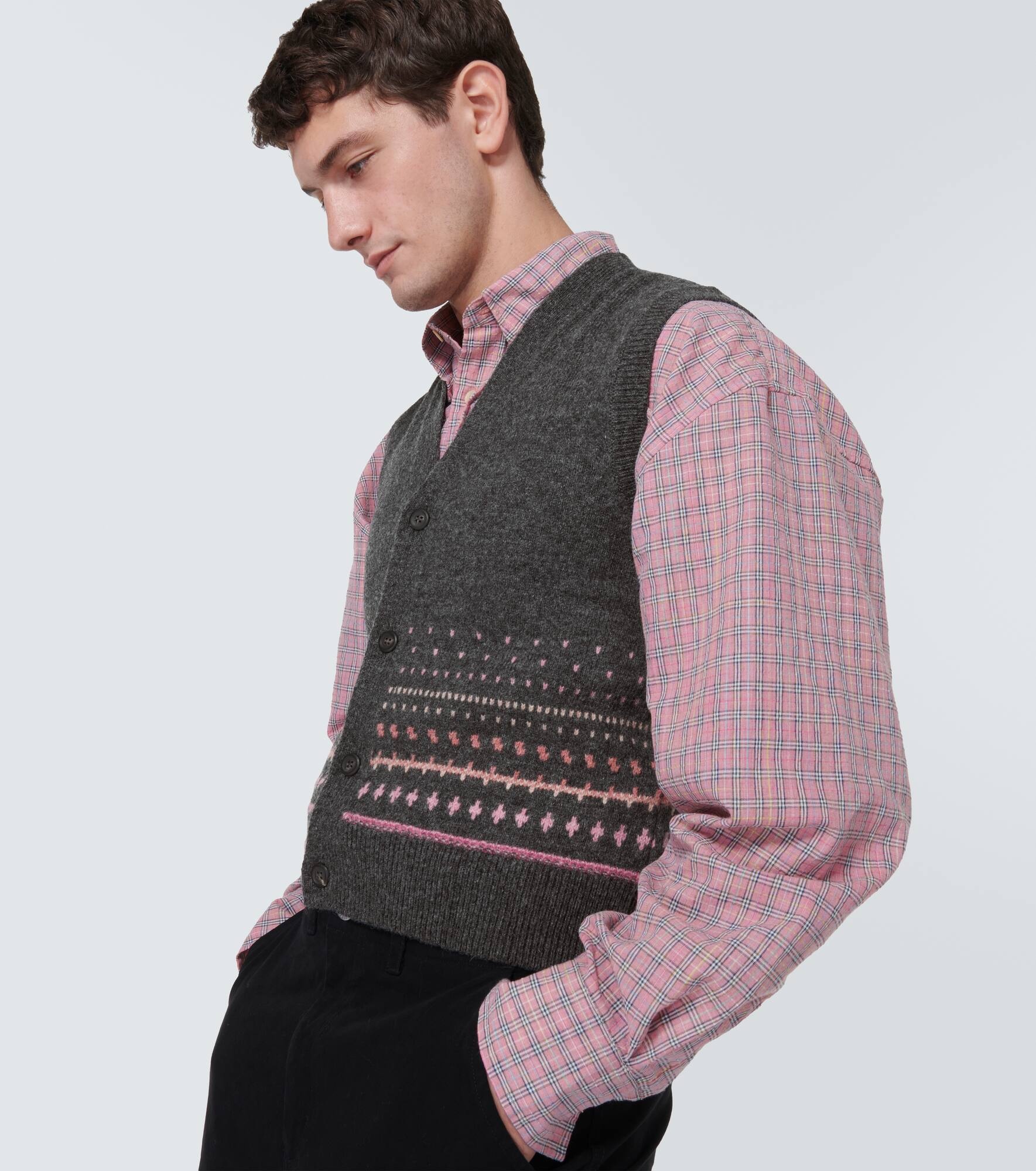 Wool sweater vest - 5