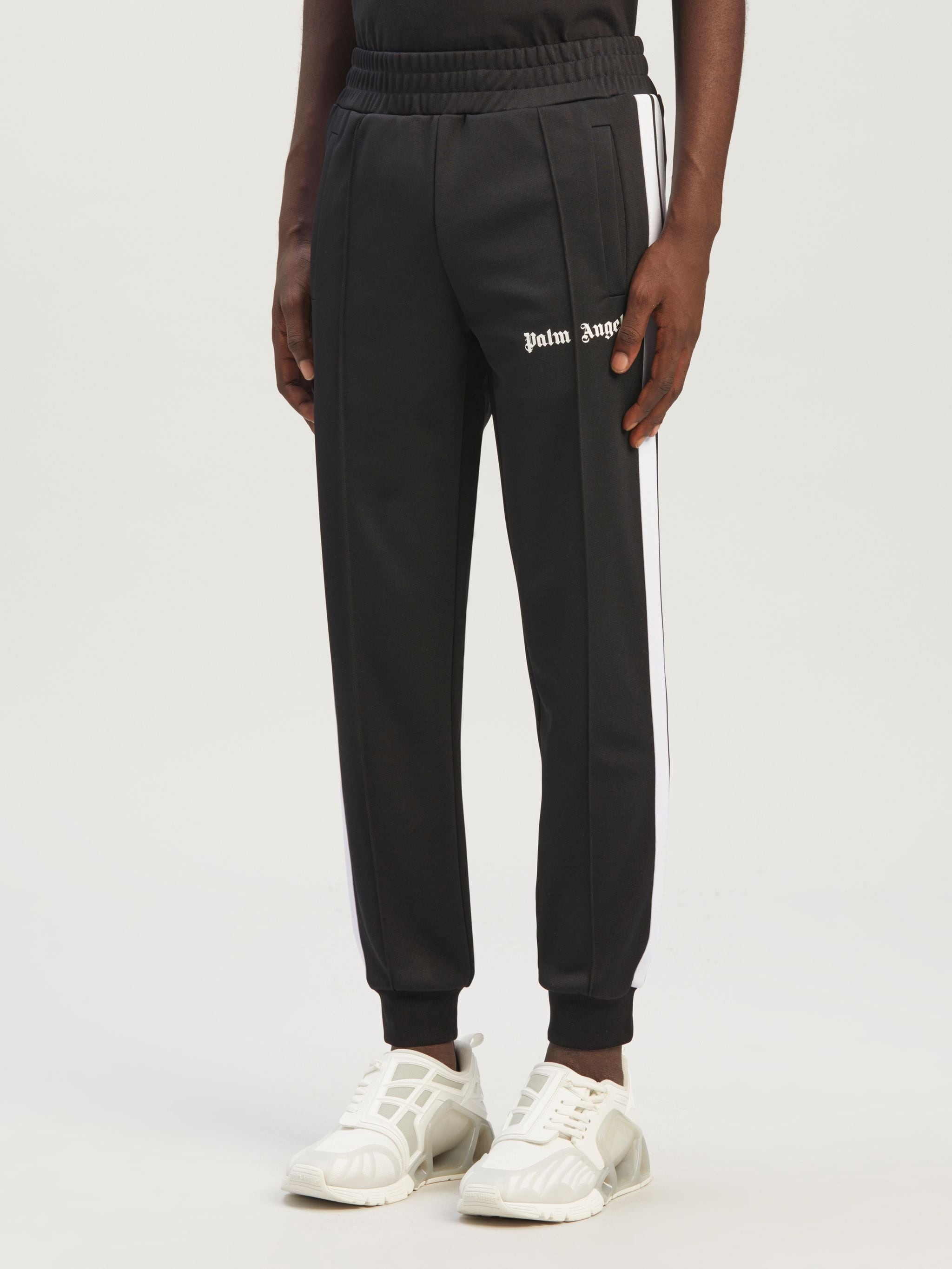slim-fit stripe track pants - 4