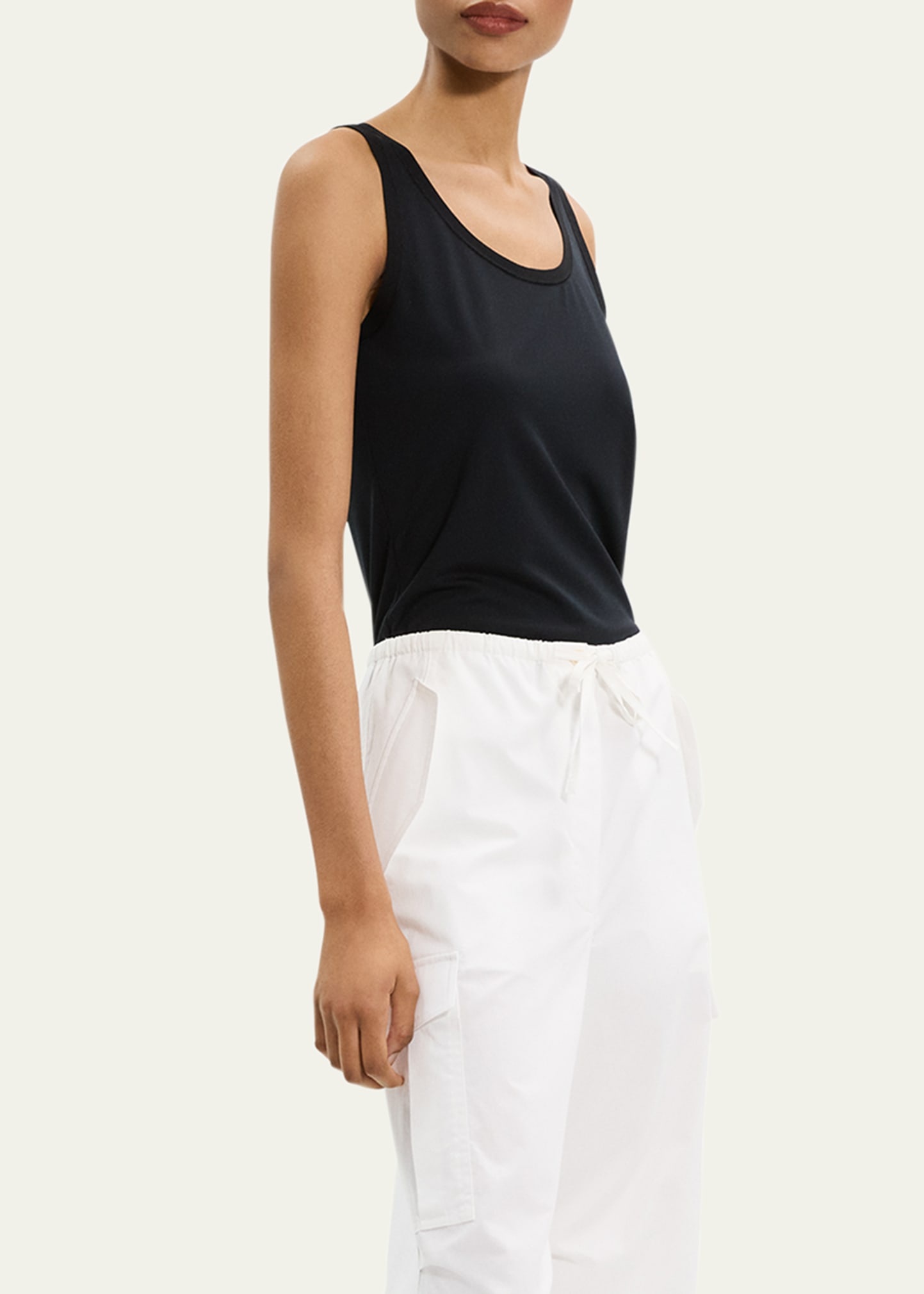 Sweater Trim Tank Top - 4