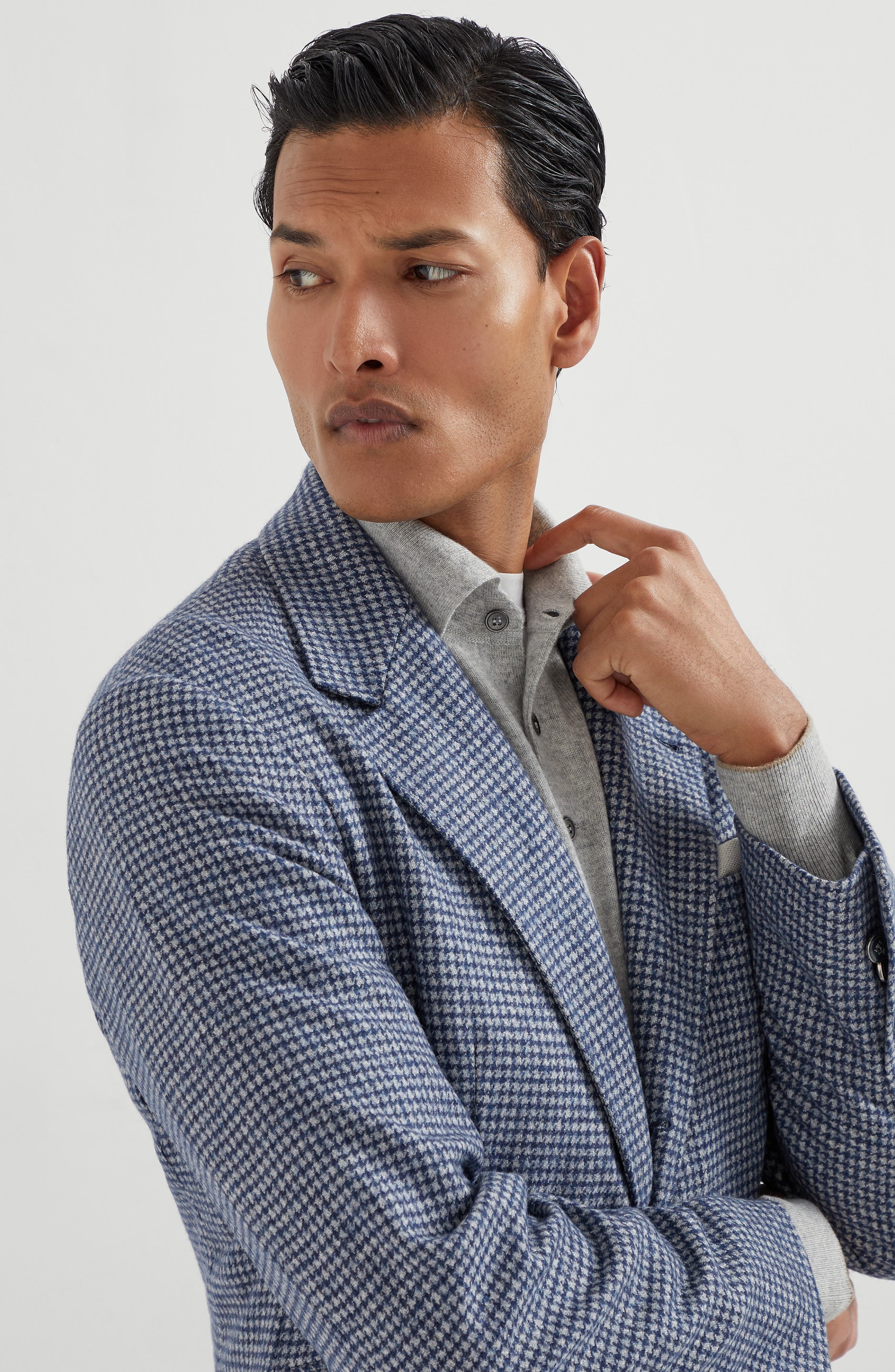 Brunello Cucinelli Deconstructed Cavallo blazer in Denim at Nordstrom - 4