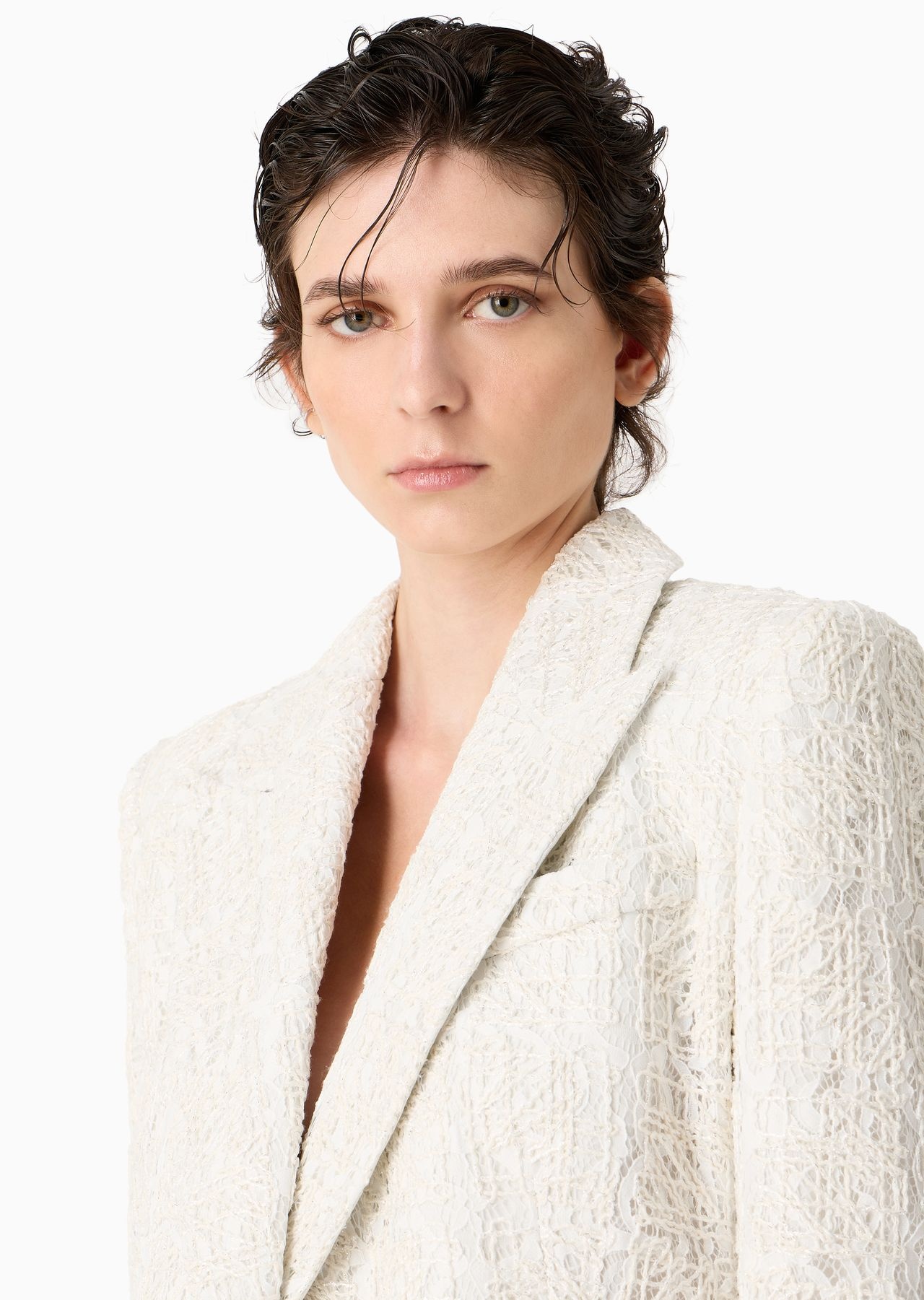 Double-breasted jacket in - 5