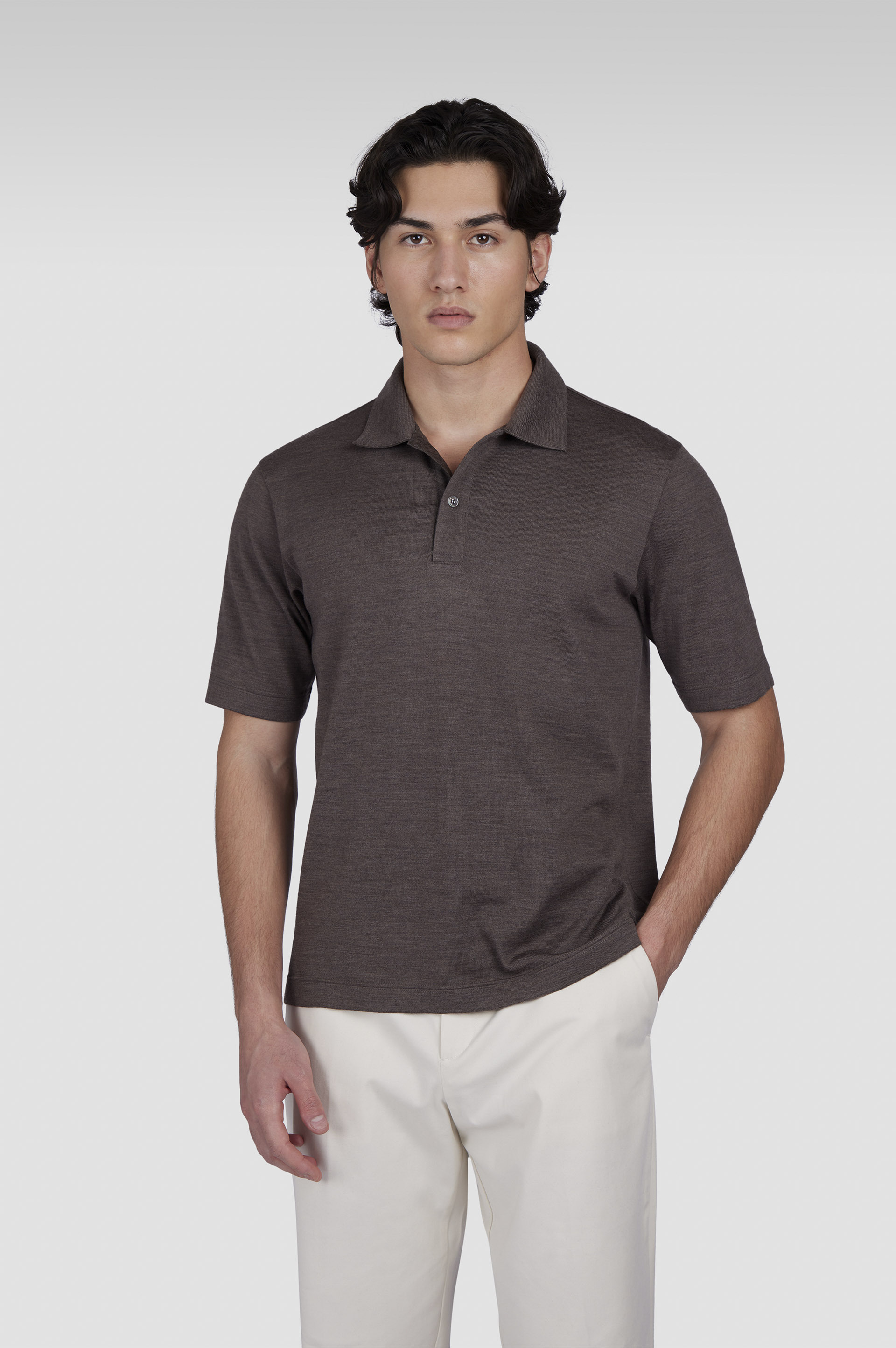 MERINO EXTRAFINE POLO SHIRT - 6