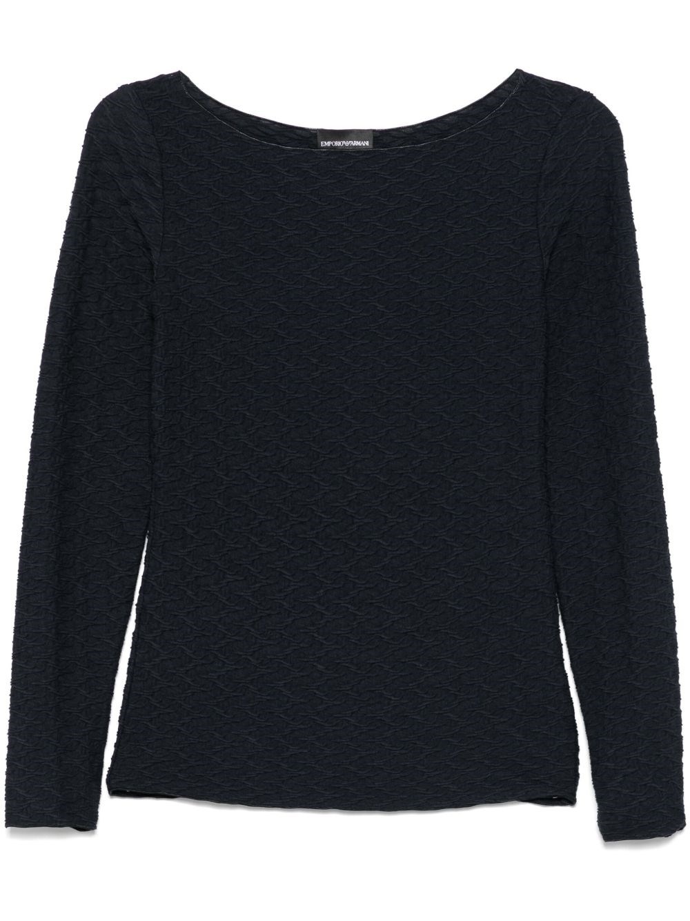 Jacquard boat-neck top - 1
