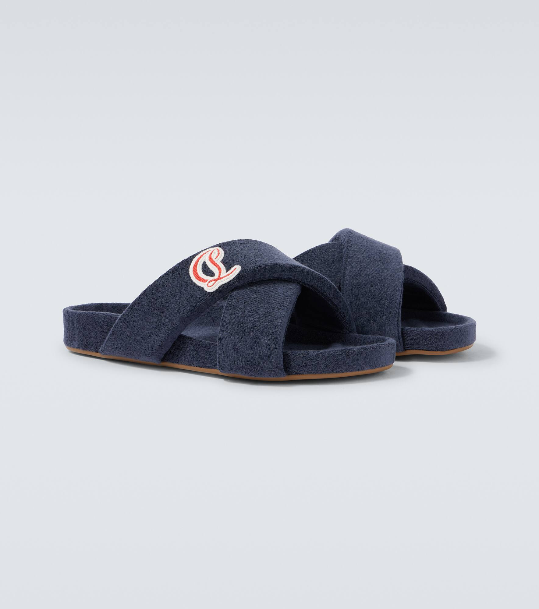 Bizzu embroidered logo slides - 5