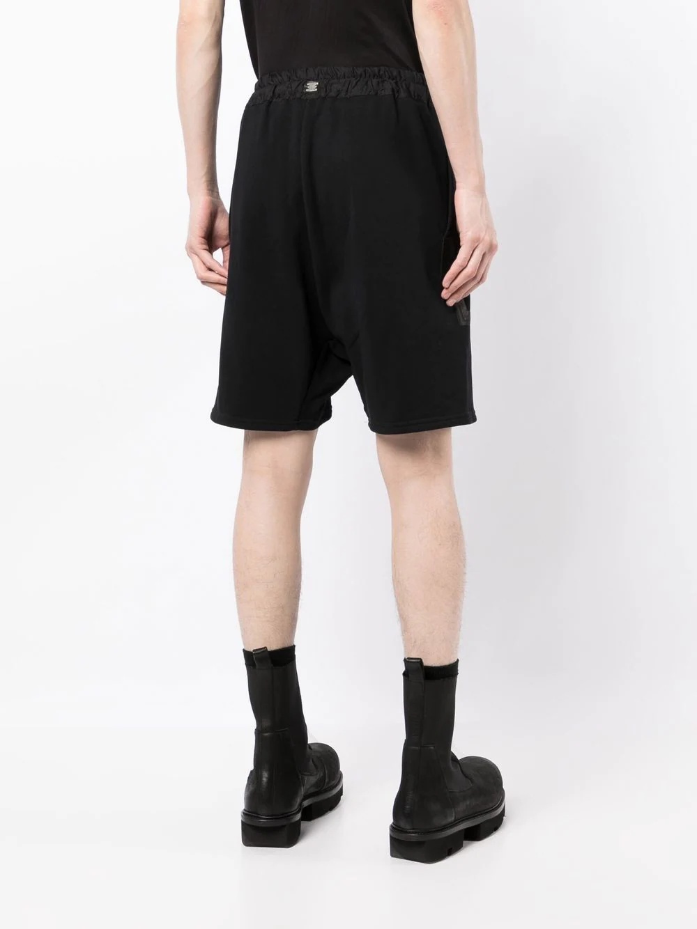 drawstring track shorts - 4