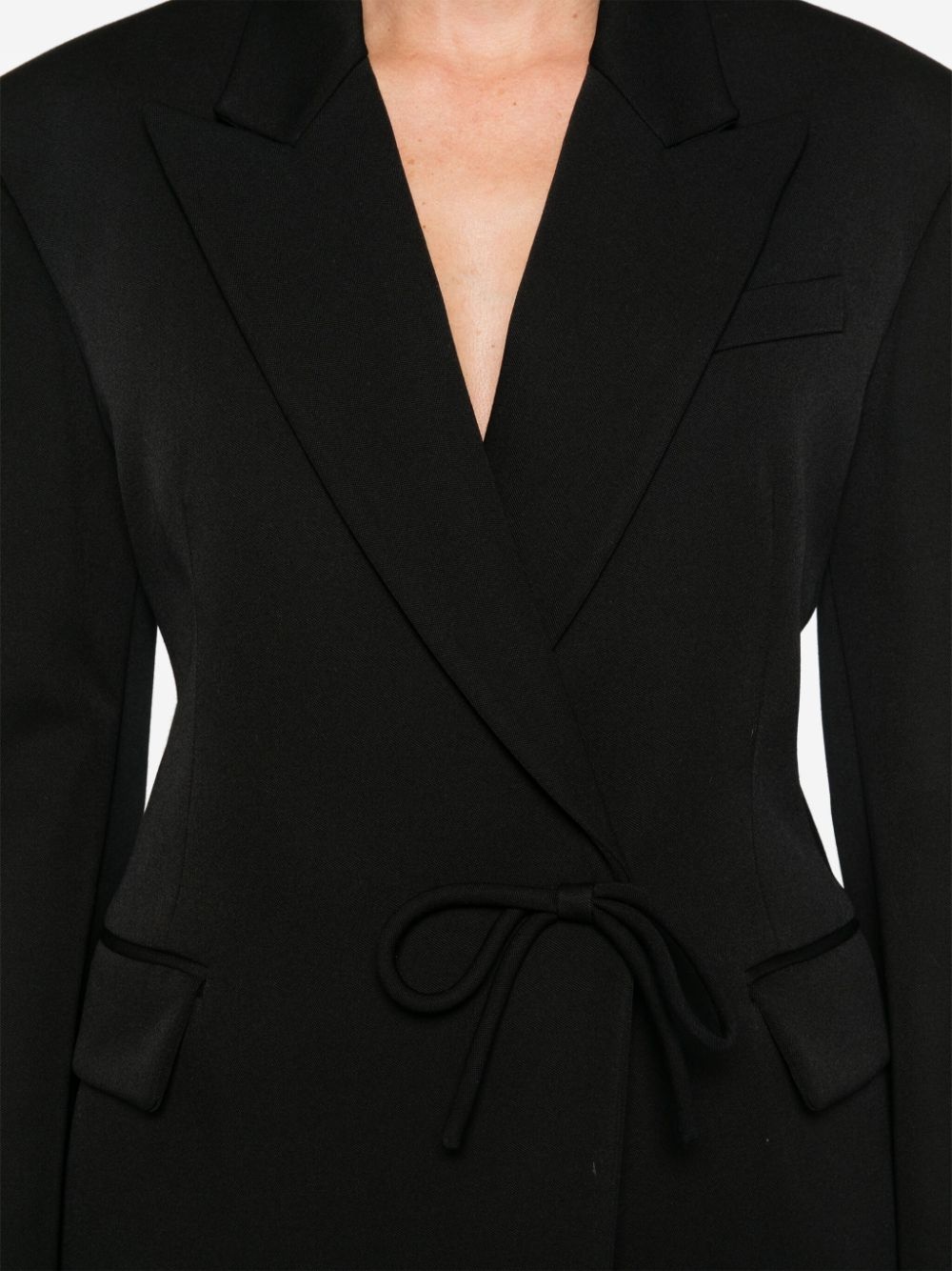bow-embellished blazer - 5