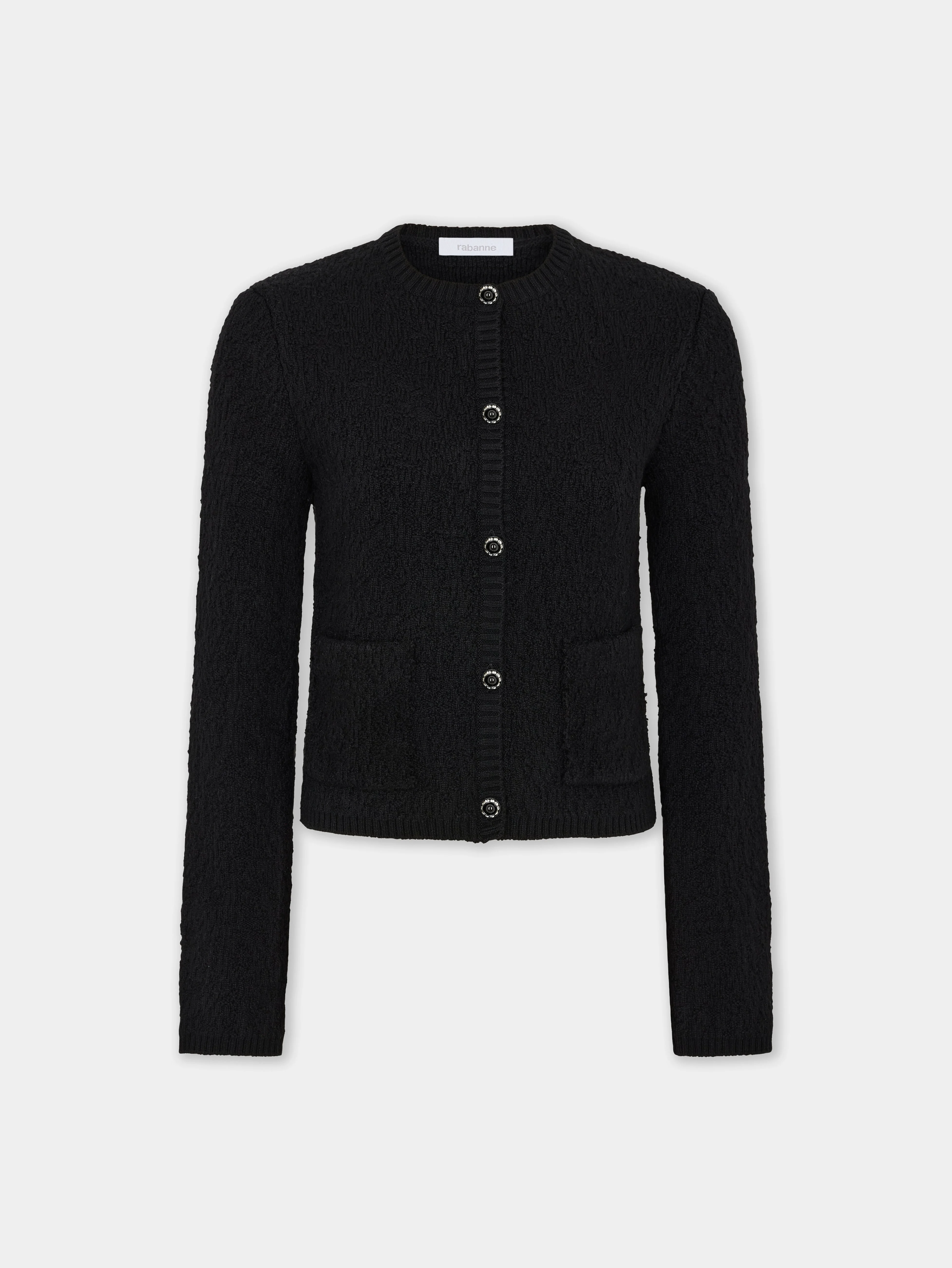 KNITTED CARDIGAN IN WOOL - 1