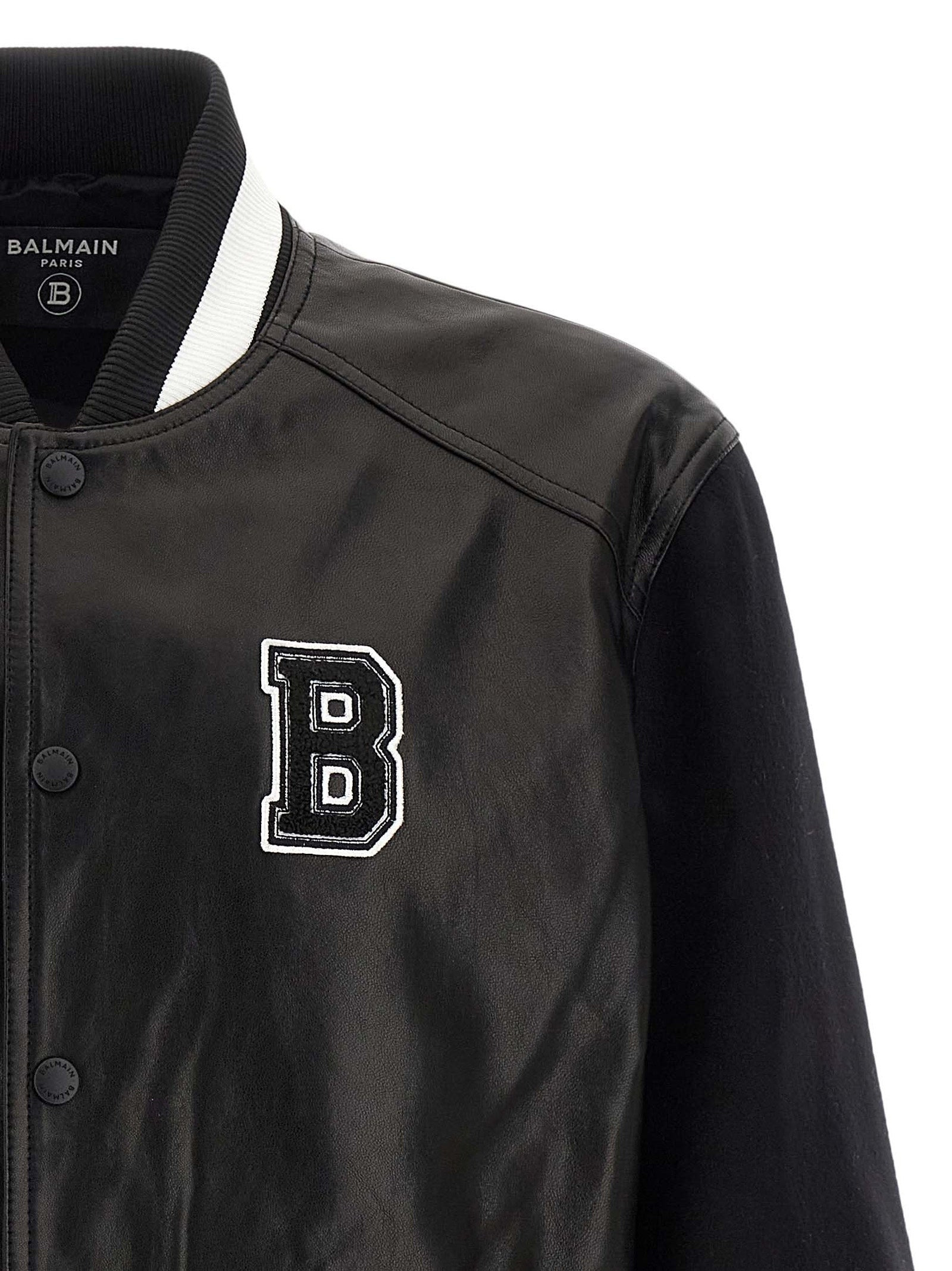 Varsity Puffer Jackets White/Black - 3