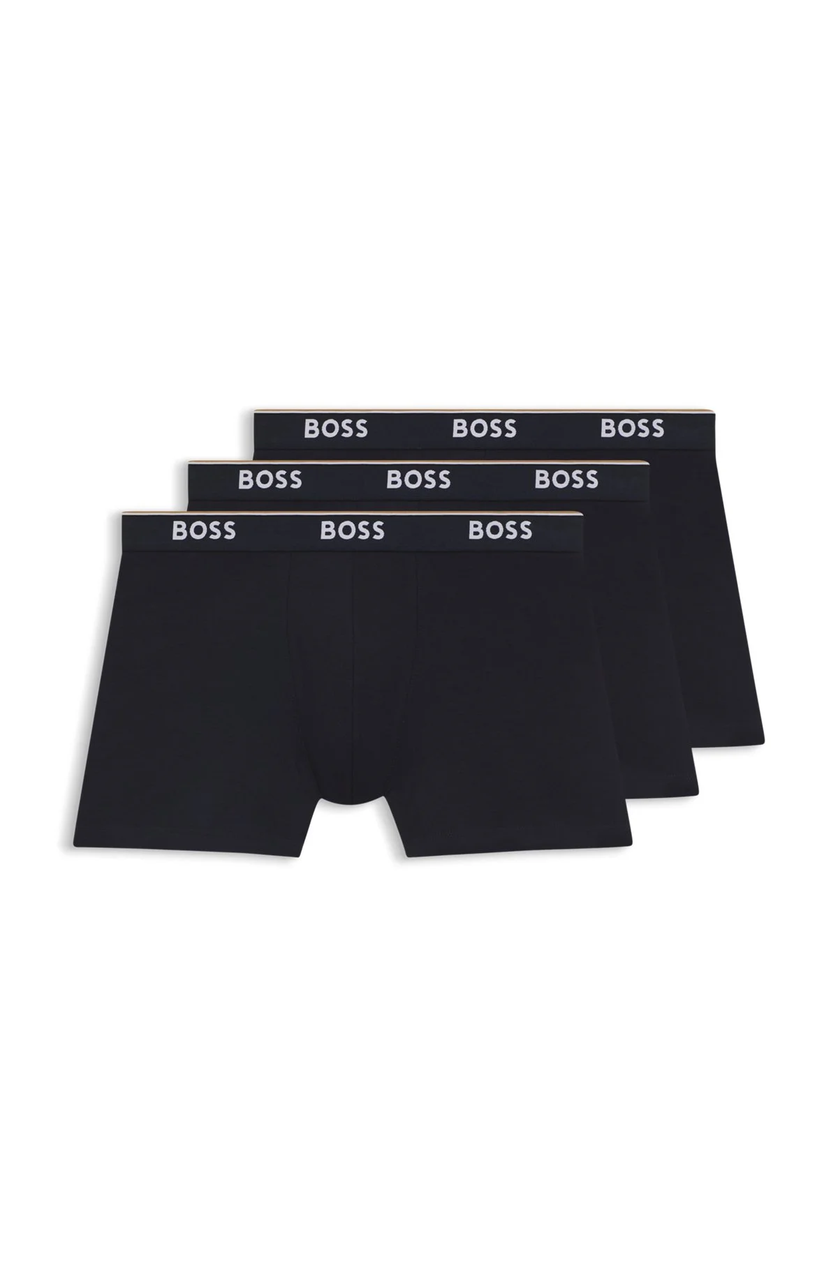 THREE-PACK OF STRETCH-COTTON BOXER BRIEFS WITH LOGOS - 1