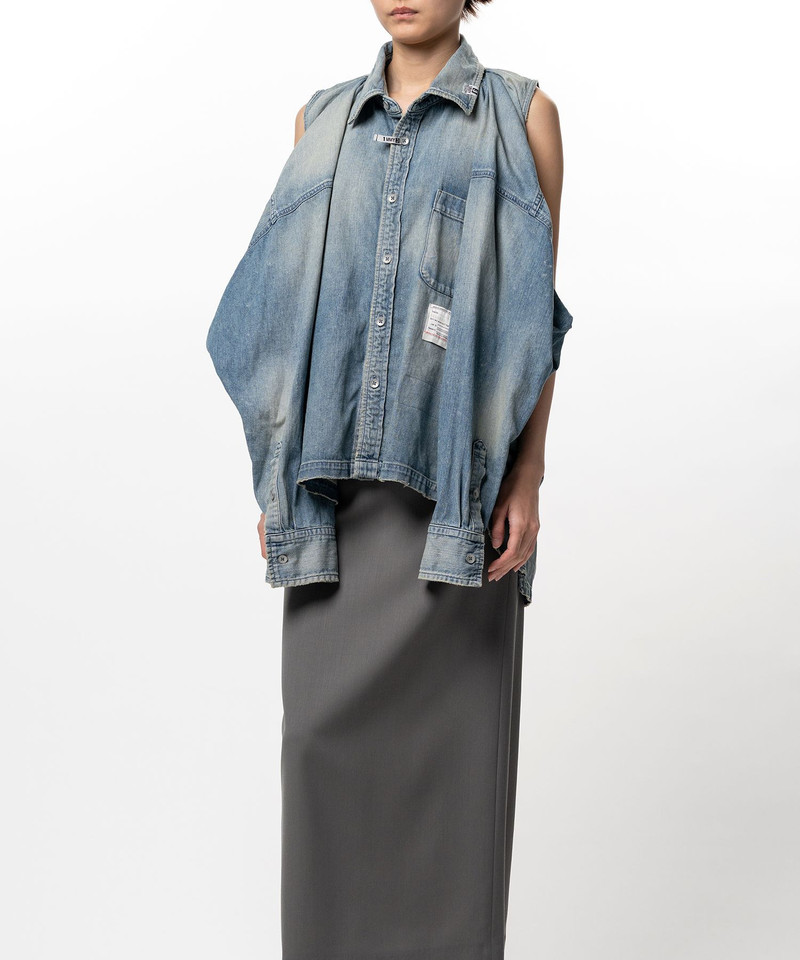 Vest Combined Denim Shirt 17