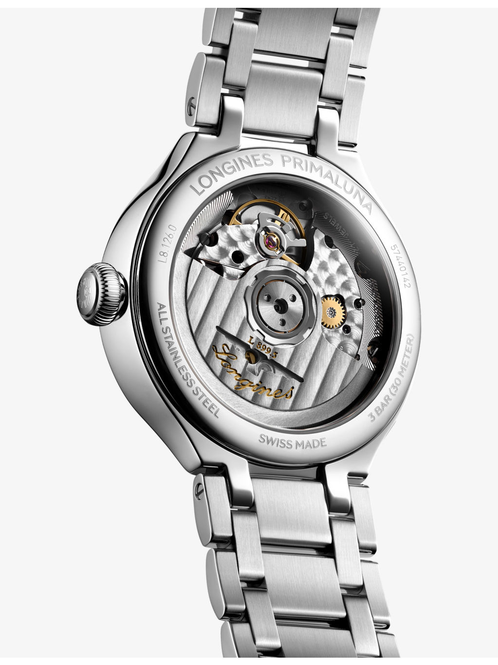 L8.126.0.71.6 PrimaLuna Moonphase Stainless-Steel And 0.580ct Diamond Automatic Watch - 3