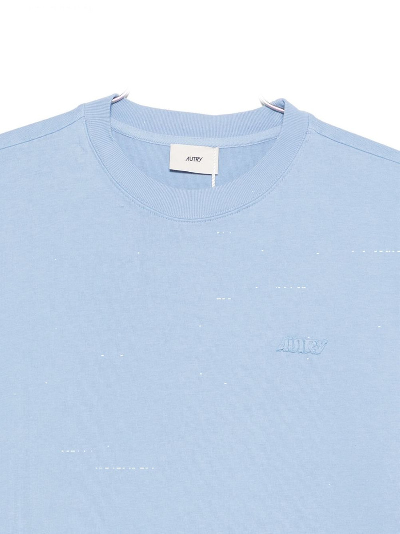 AUTRY embroidered-logo cotton T-shirt outlook