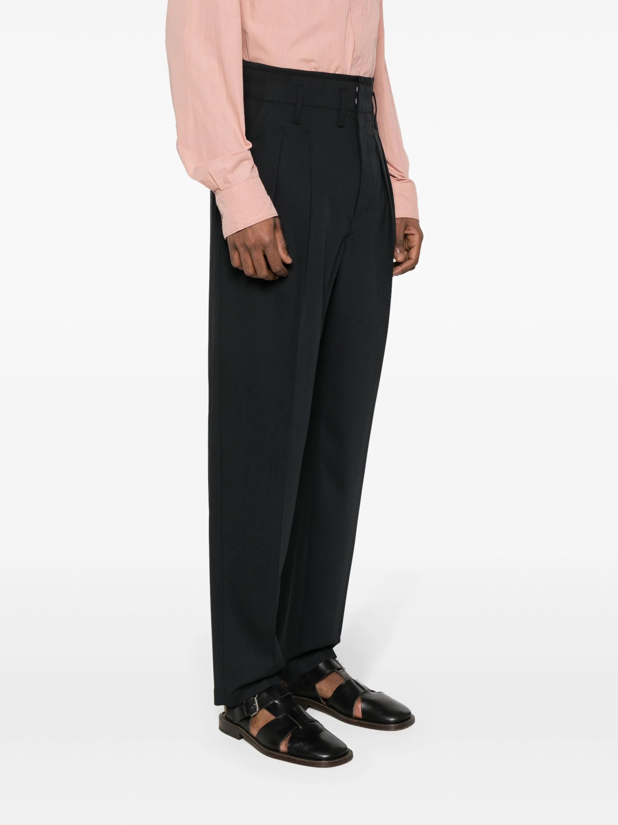 Lemaire LEMAIRE Men Tailored Pleated Pants | ateliernewyork | REVERSIBLE