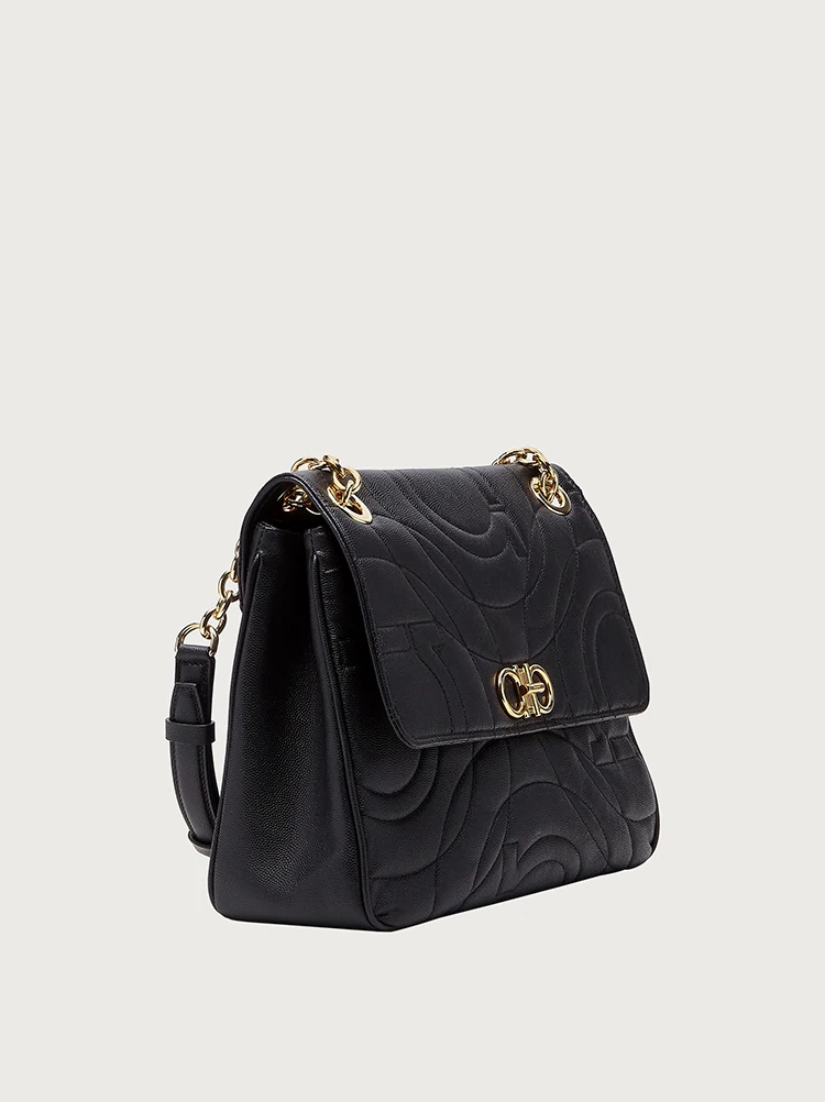 QUILTED GANCINI SHOULDER BAG - 2
