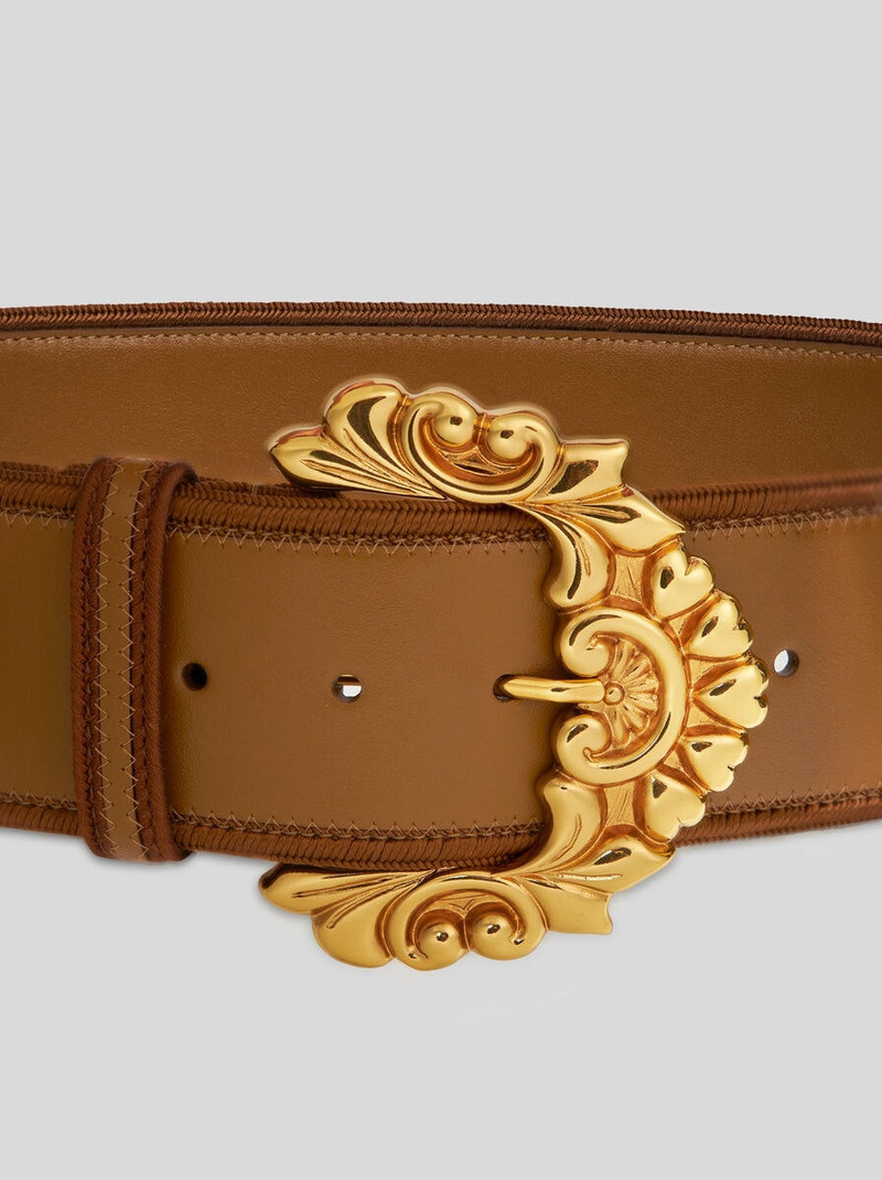 Etro LEATHER MAXI-BELT WITH BAROQUE BUCKLE outlook