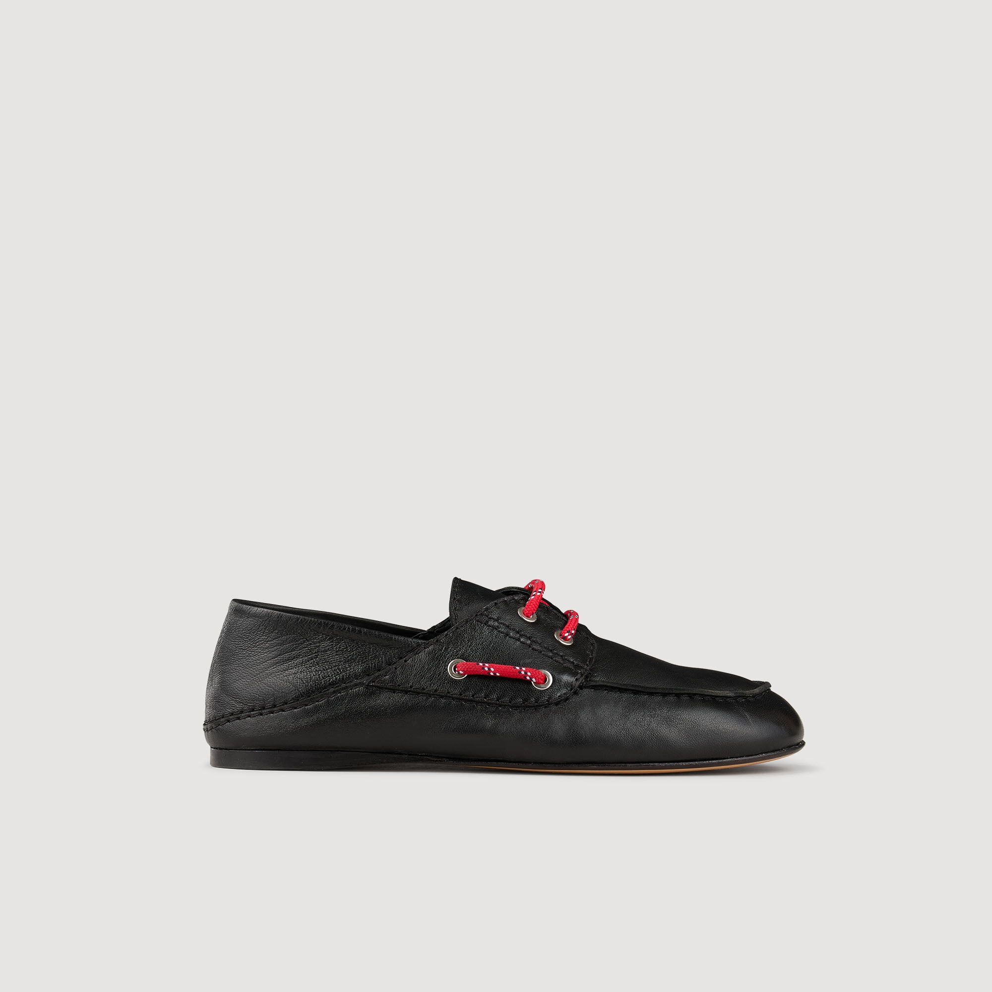 LEATHER BOAT SHOE LOAFERS - 4