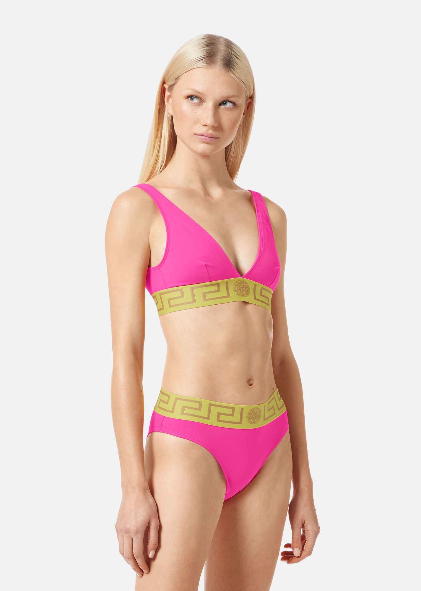 Greca Border Triangle Bikini Top - 2