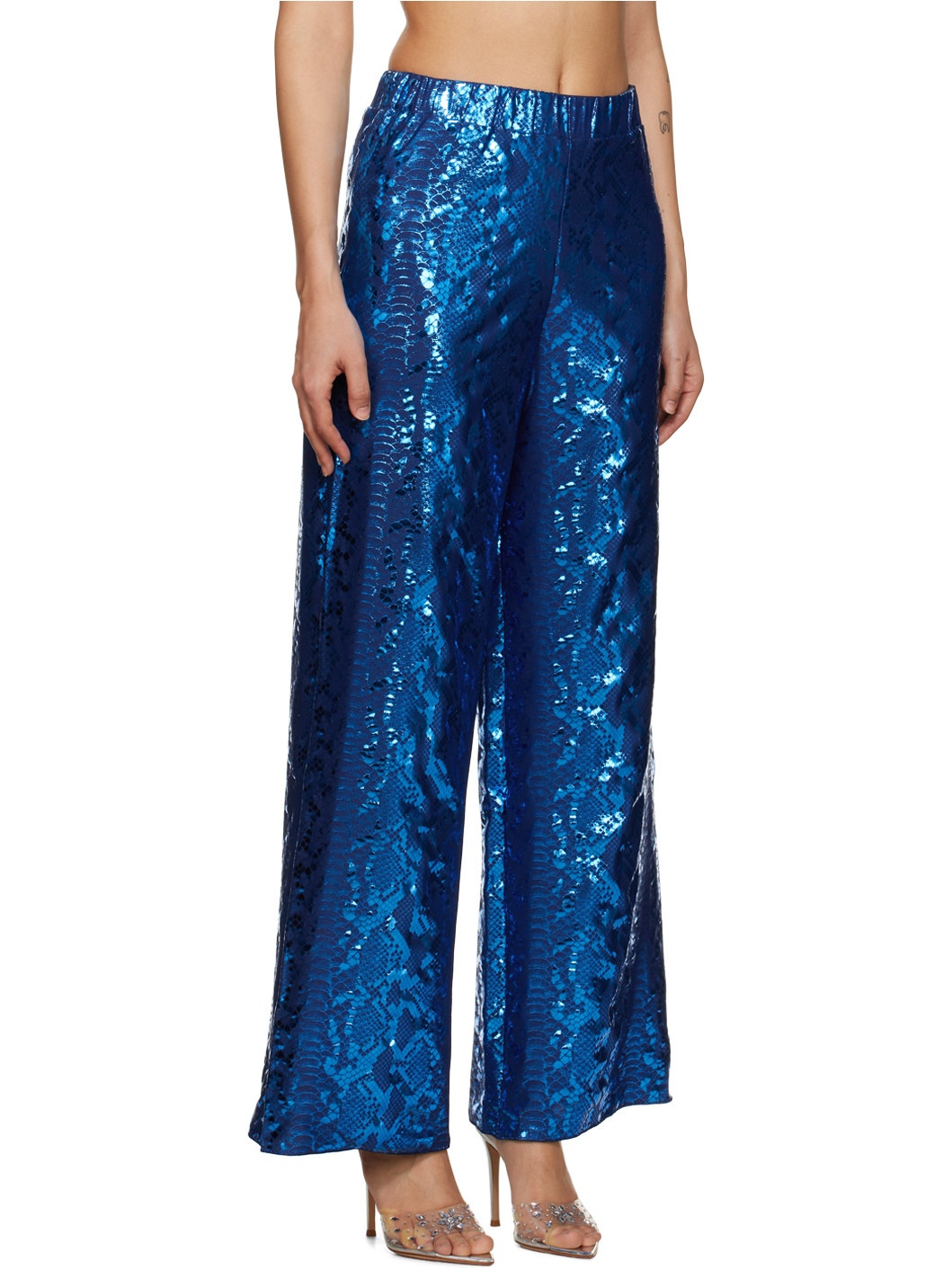 Blue Python Trousers - 2