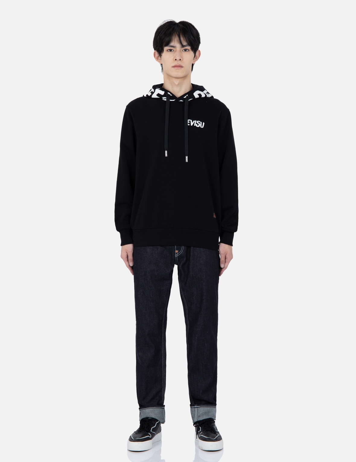 BRAND MOTTO PRINT HOODED SWEATSHIRT - 5