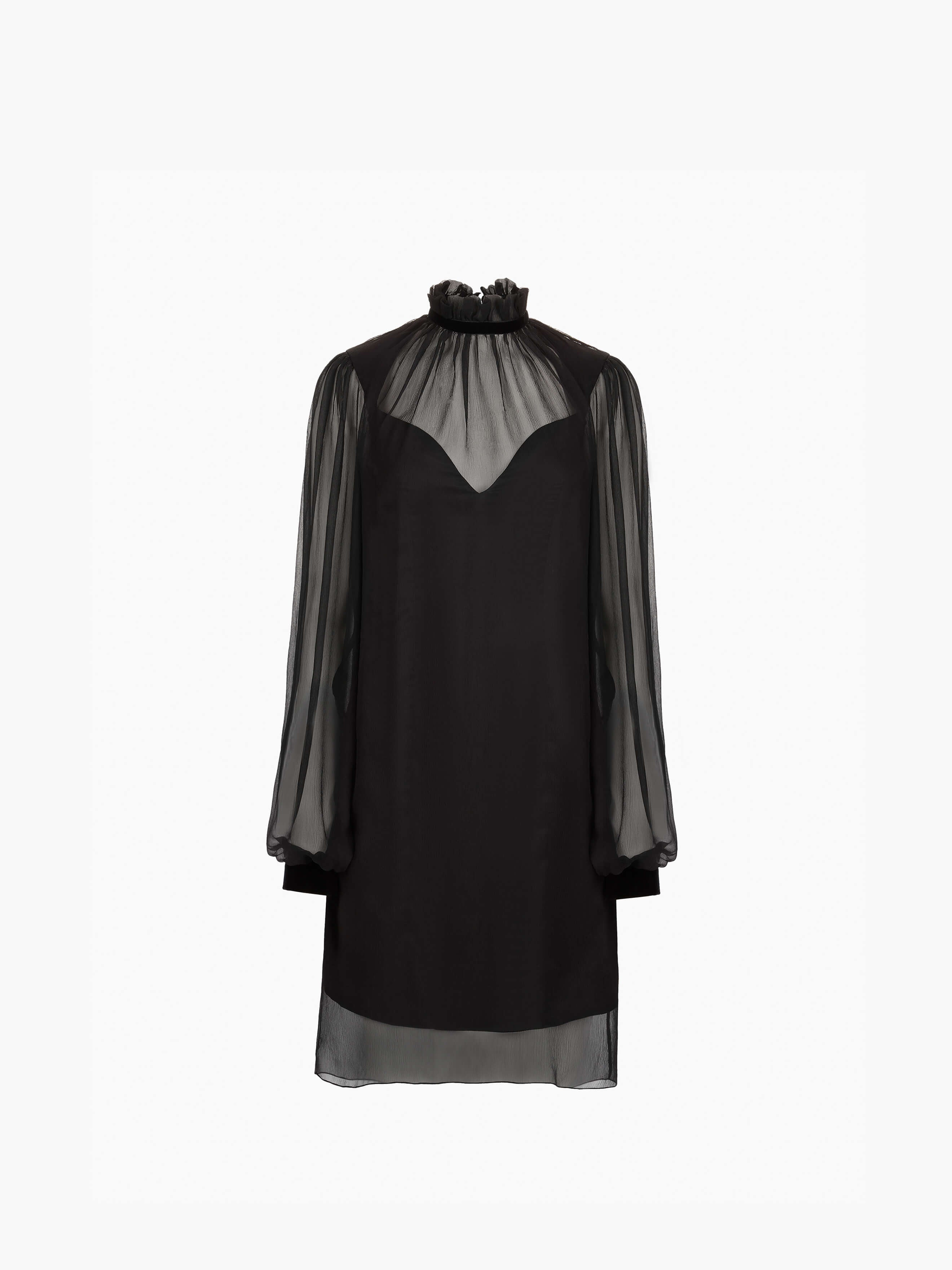 Crinkled Silk Midi Dress - 5