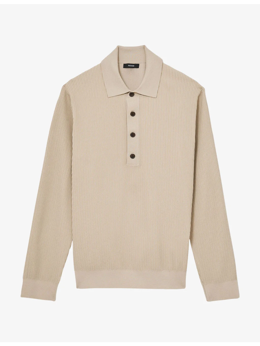 Admiral Ribbed Half-Button Woven Polo Shirt - 1