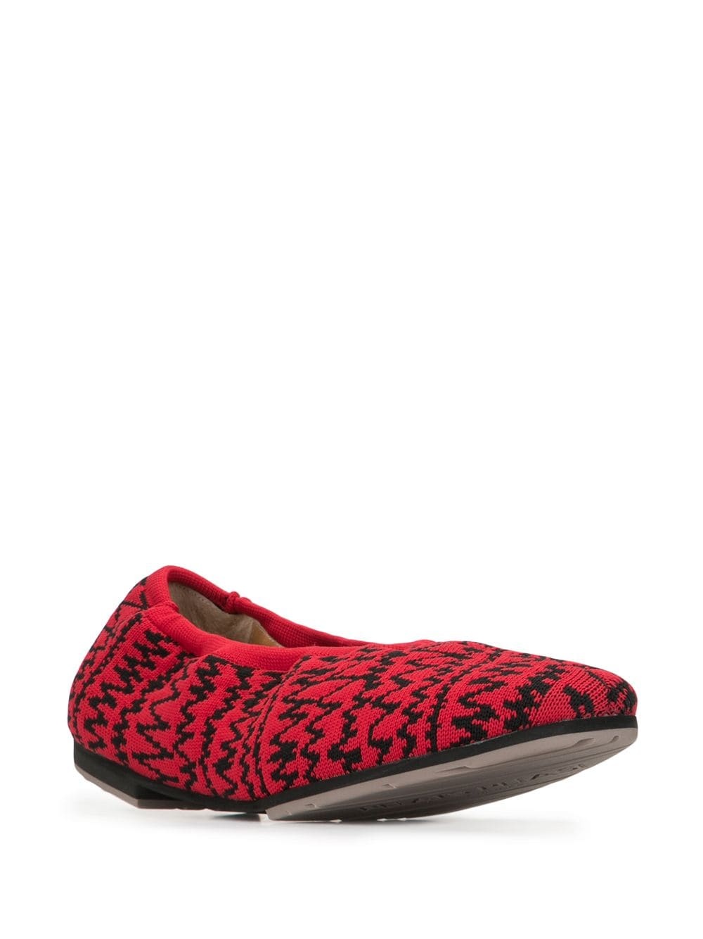 jacquard knit ballerina shoes - 2