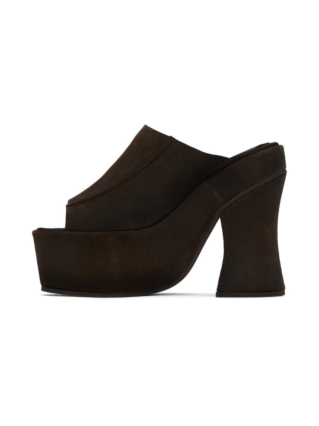 Brown Frame Mules - 3