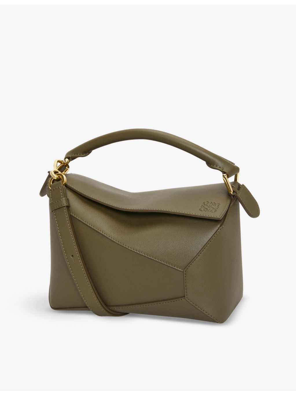 Puzzle Edge small leather cross-body bag - 1