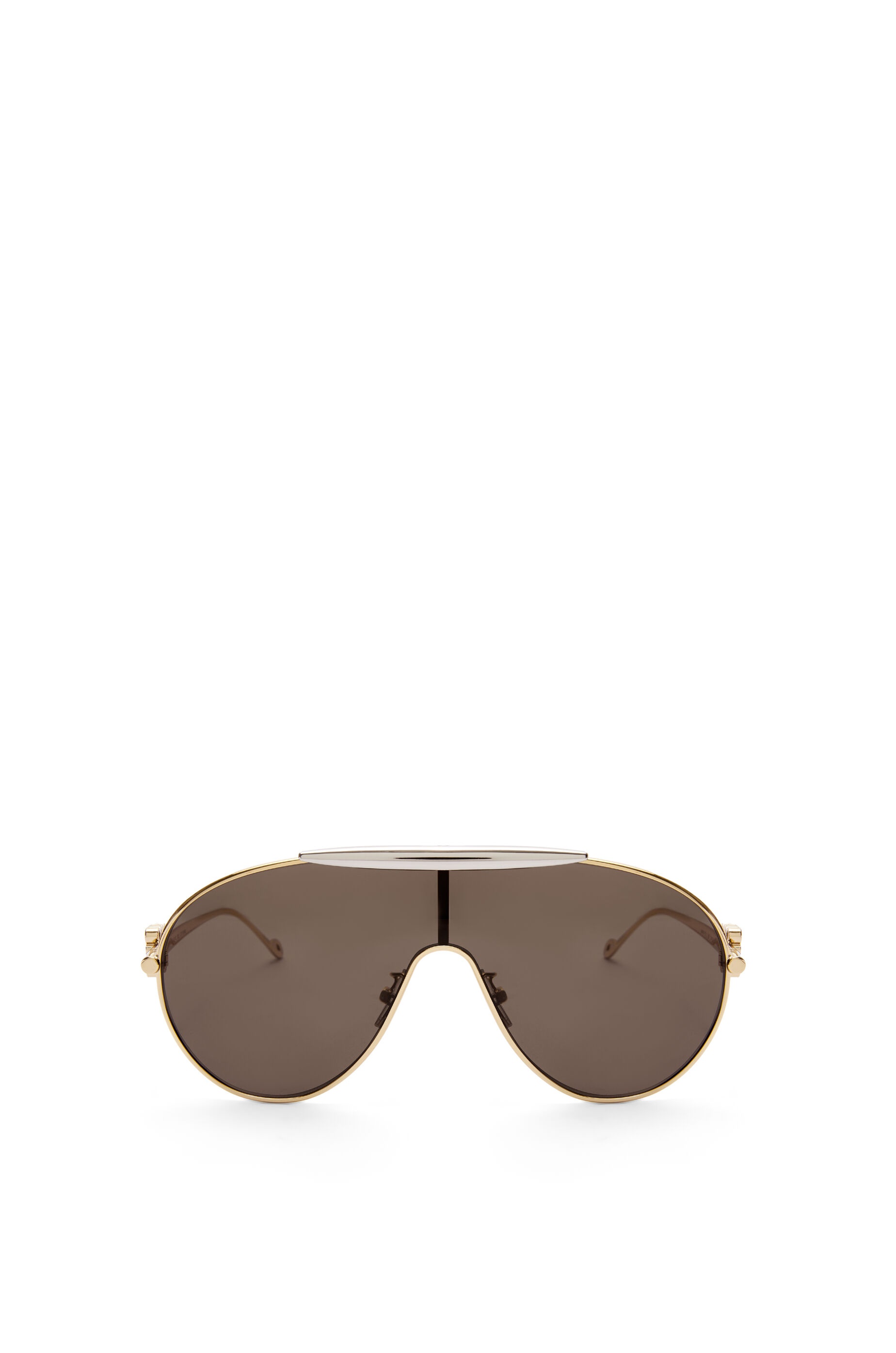 Spoiler aviator mask glasses in metal - 1