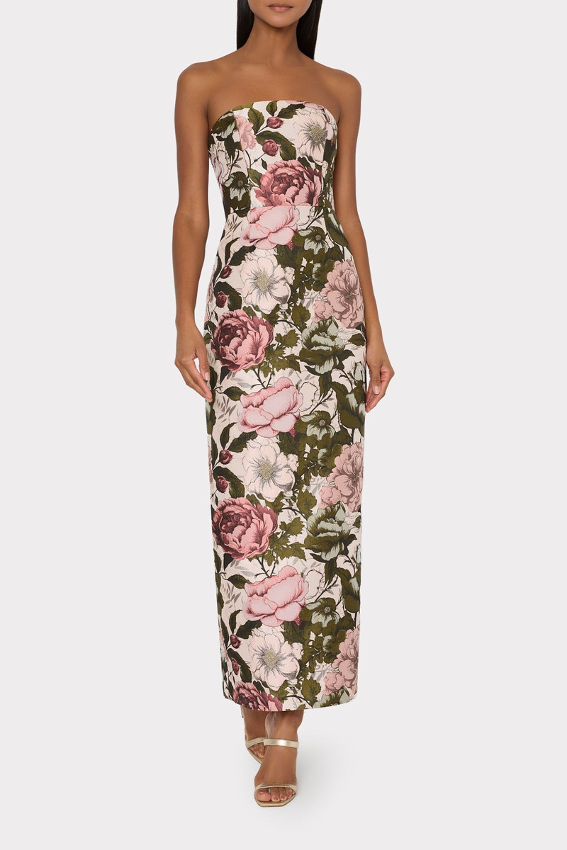 MILLY Ella Jacquard Maxi Dress outlook