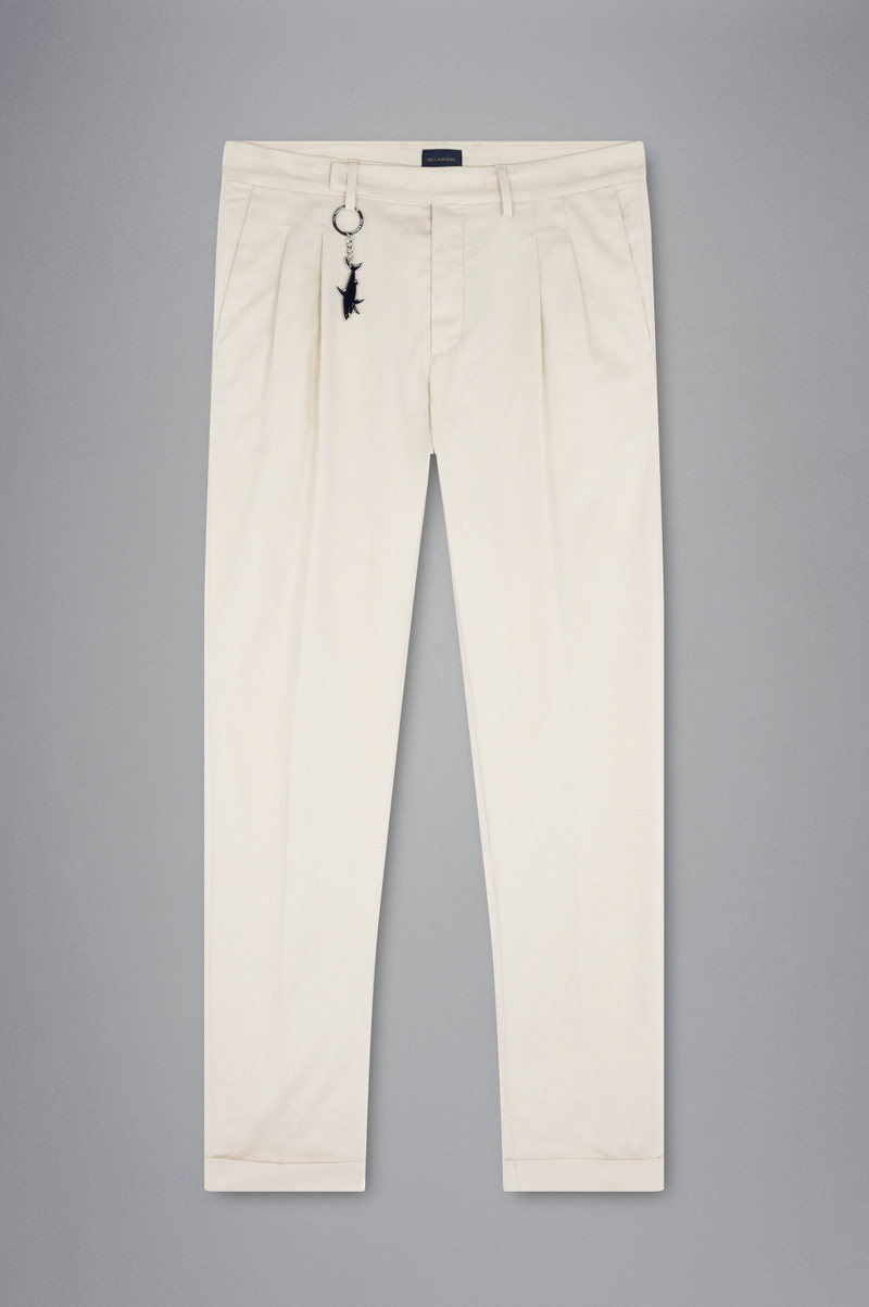 COTTON STRETCH CHINO TROUSERS 1