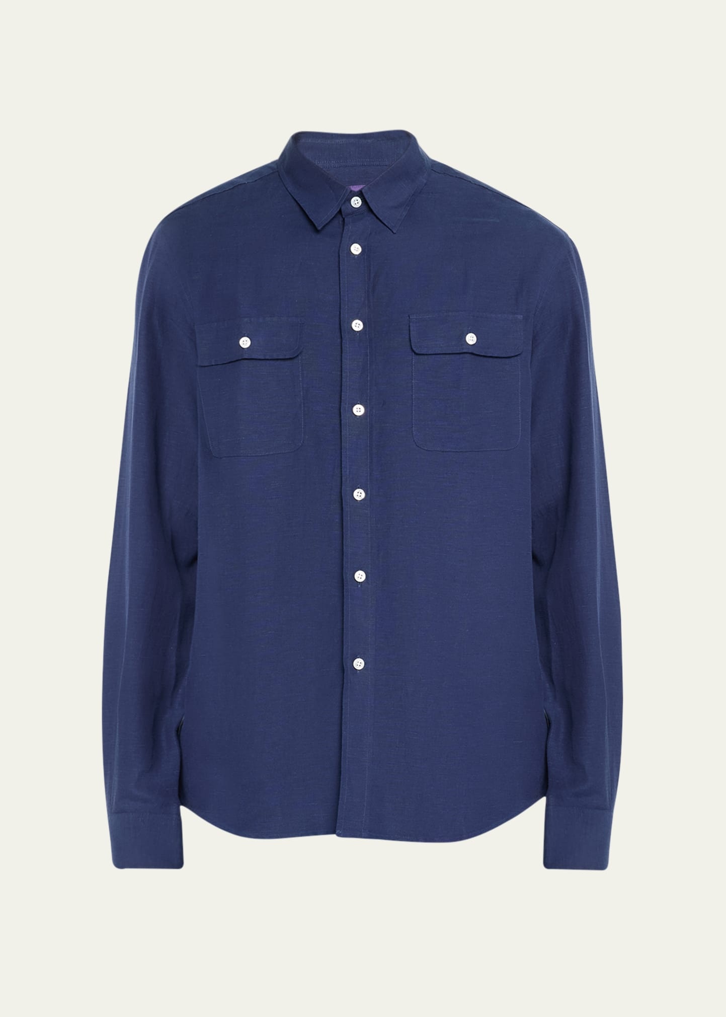Men's Linen Silk Cooper Canvas Shirt - 1
