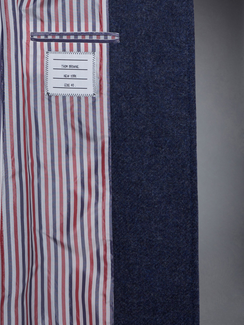 Solid Shetland Wide Lapel Overcoat 8