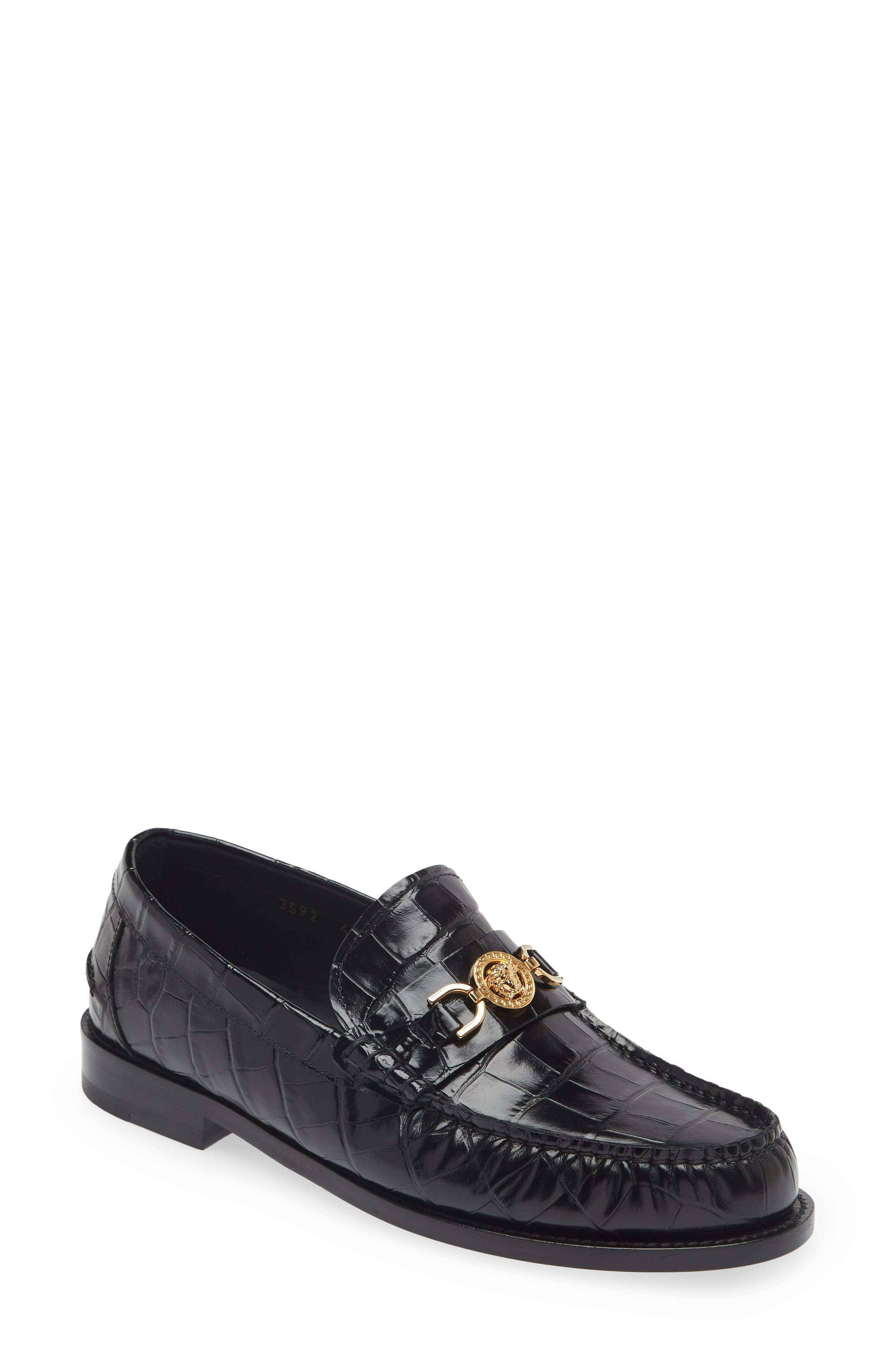 Medusa '95 Loafer in 1B00V-Black- Gold - 1